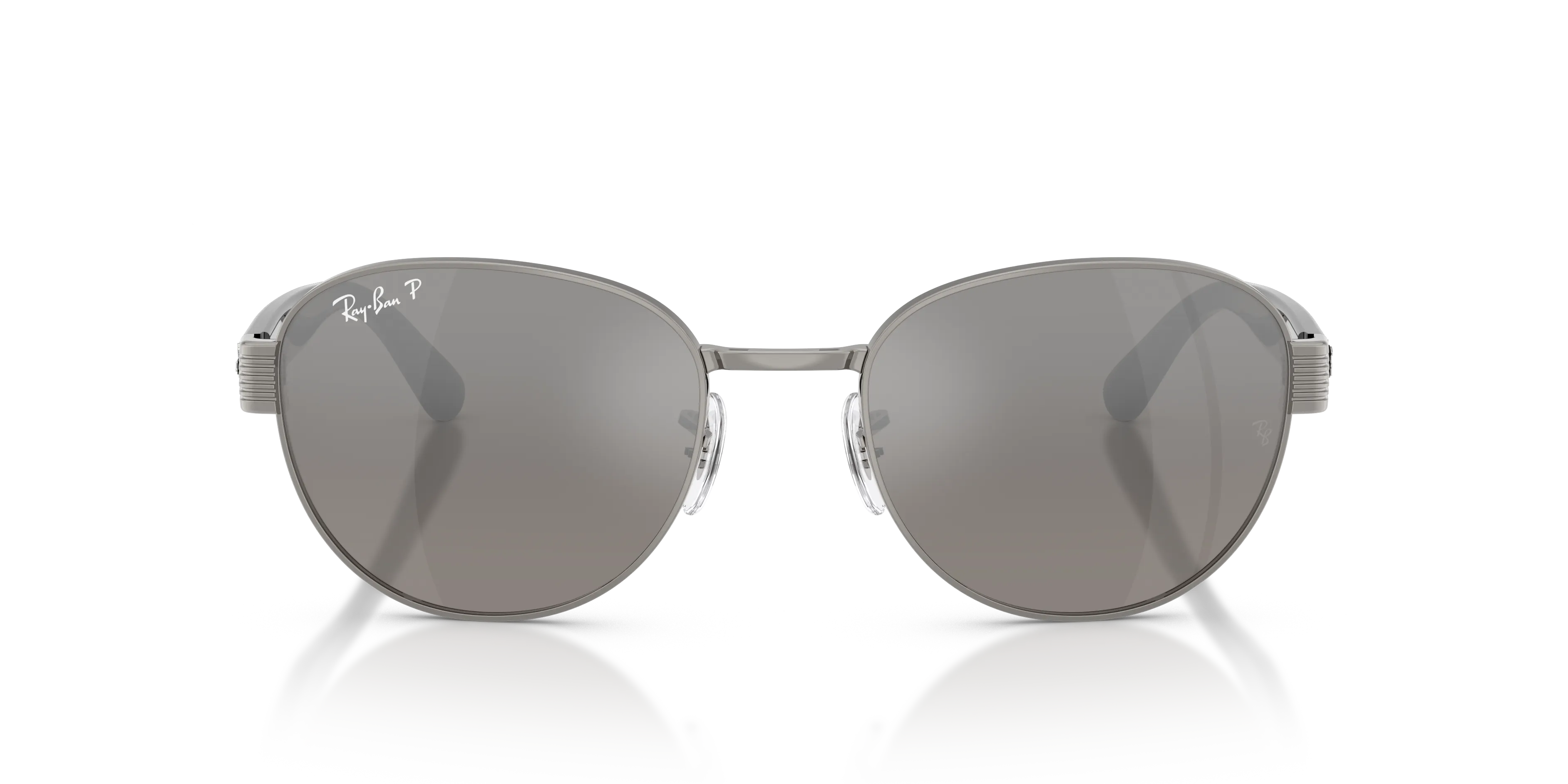 Ray - Ban RB3766CH 004/5J Occhiali da sole Metallo Grigio Argento Squadrata Polarizzata - immagine 3