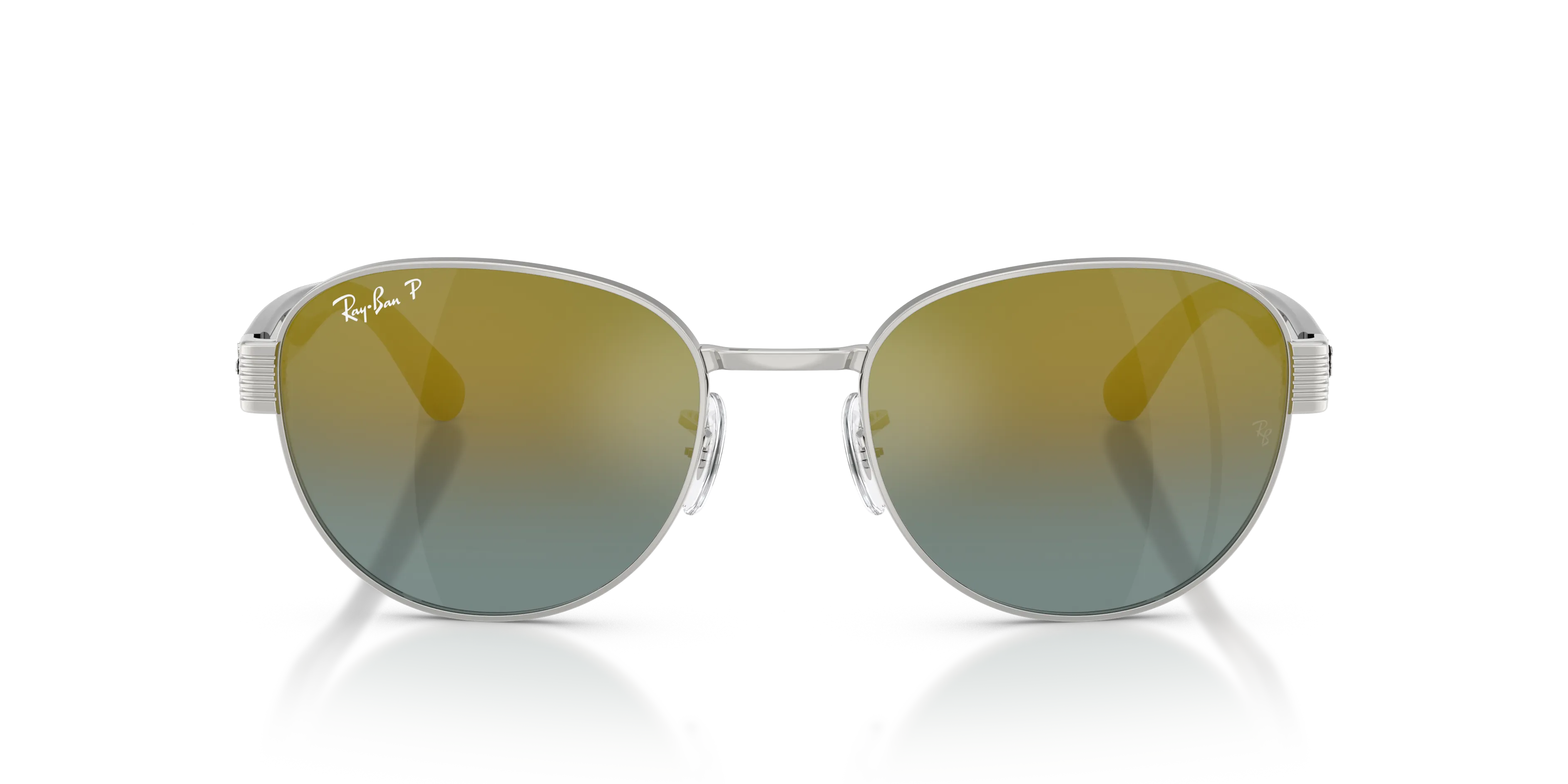 Ray - Ban RB3766CH 003/J0 Occhiali da sole Metallo Argento Squadrata Polarizzata Sfumato - immagine 3