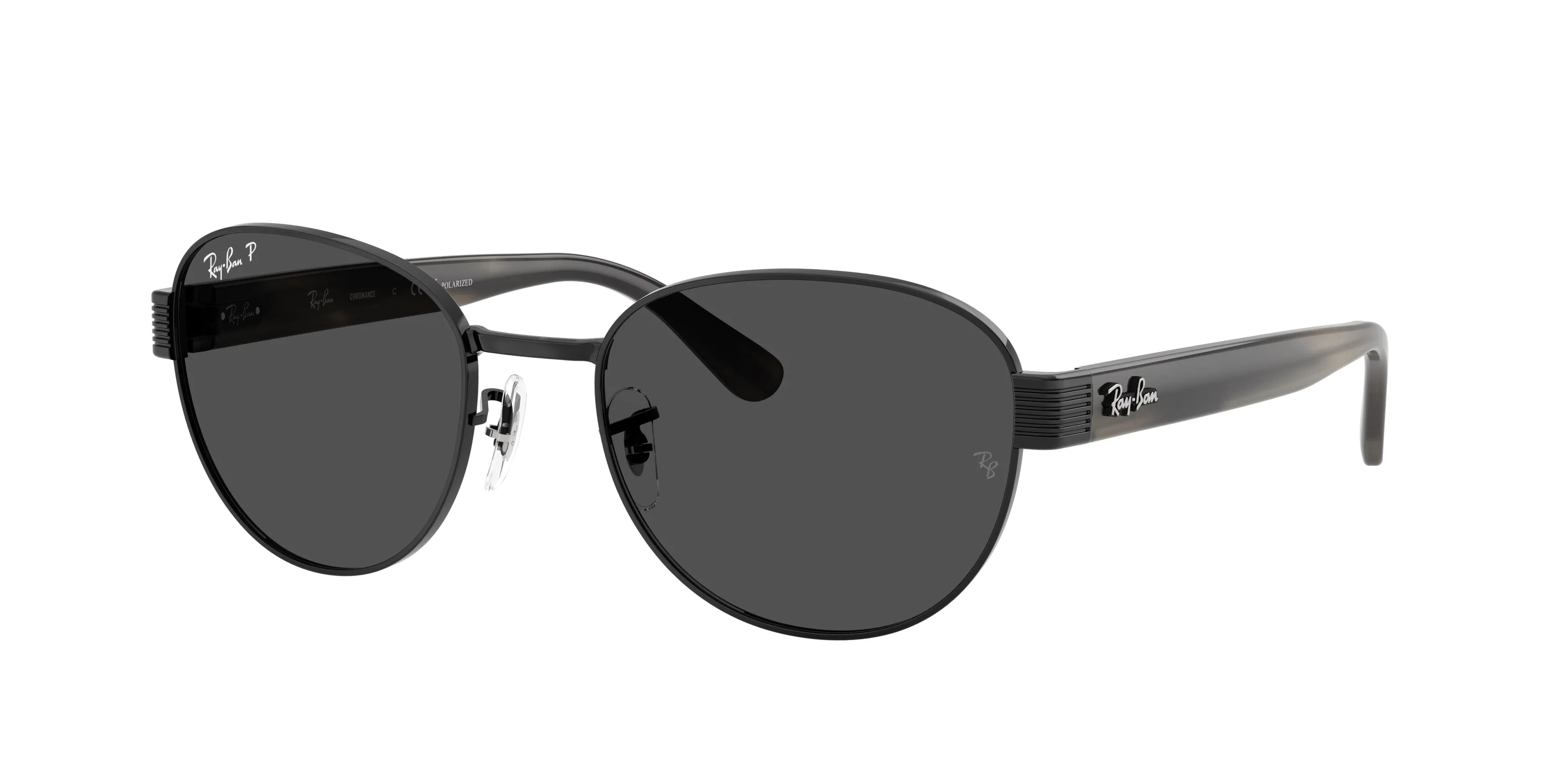 Ray - Ban RB3766CH 002/K8 Occhiali da sole Metallo Nero Grigio Squadrata Polarizzata - immagine 1