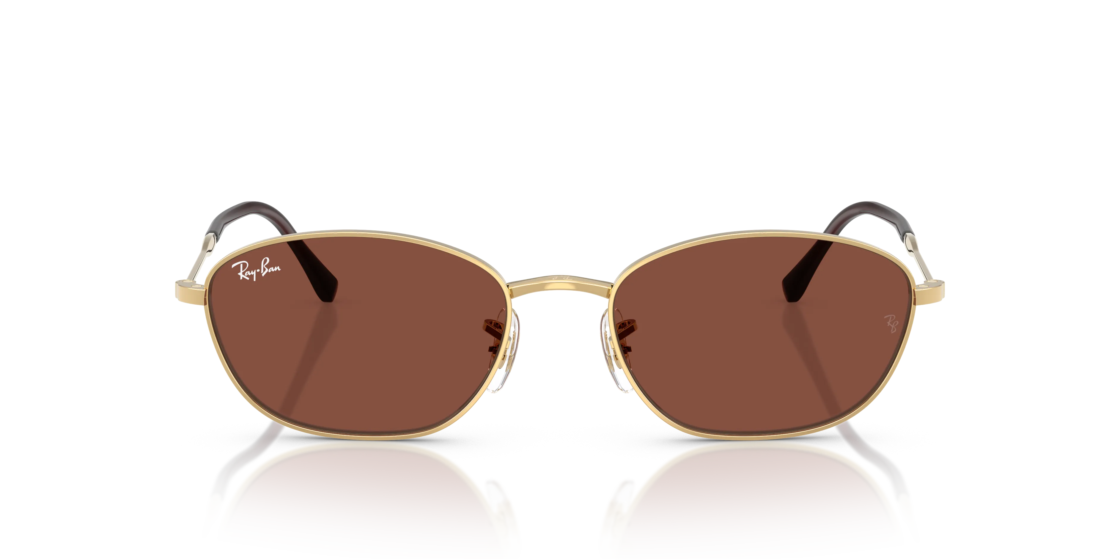 Ray - Ban RB3749 001/C5 Occhiali da sole Metallo Oro Rosso Geometrica Normale - immagine 3