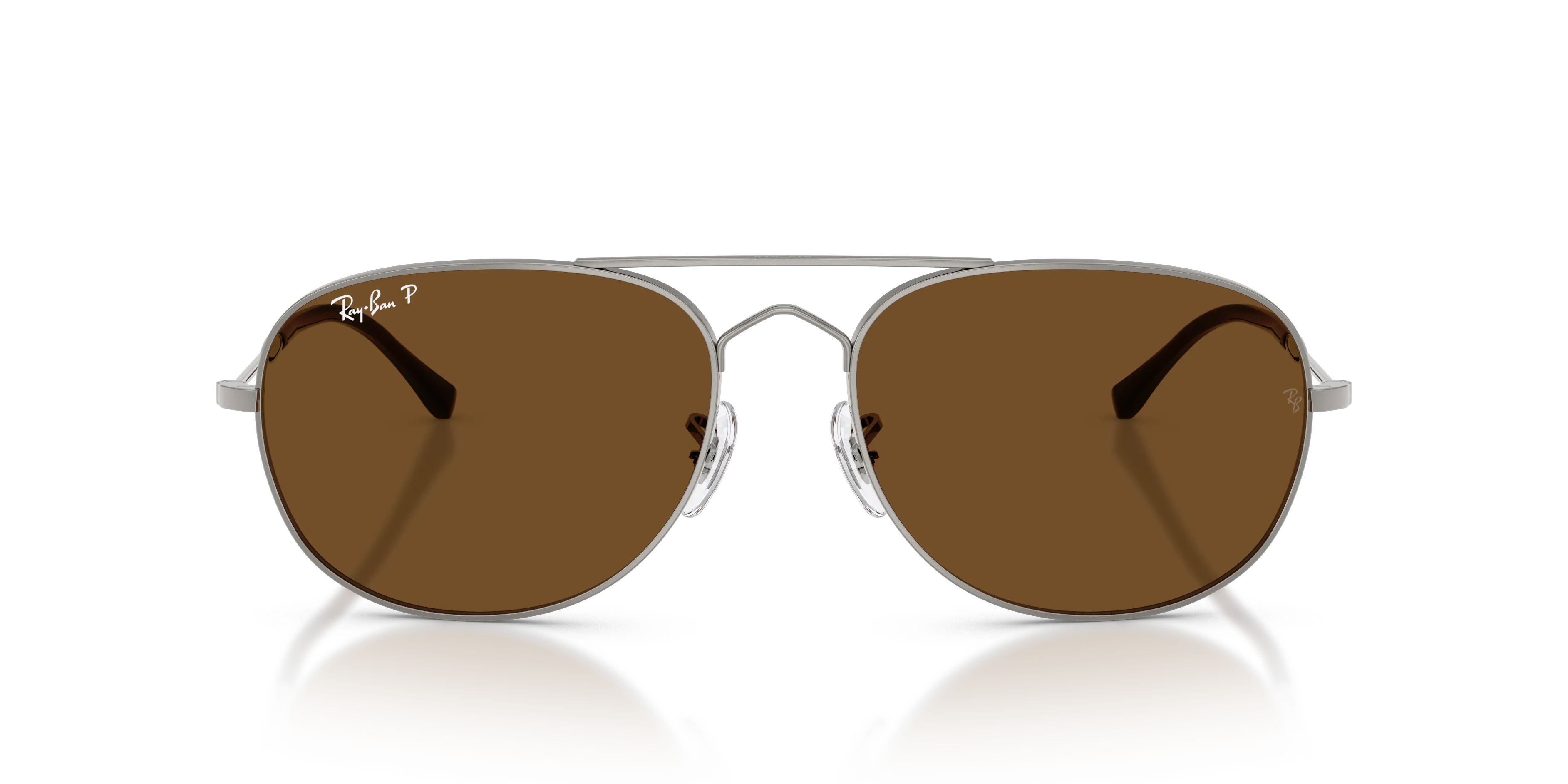 Ray - Ban RB3735 BAIN BRIDGE 004/57 Occhiali da sole Metallo Grigio Pilot Polarizzata - immagine 3