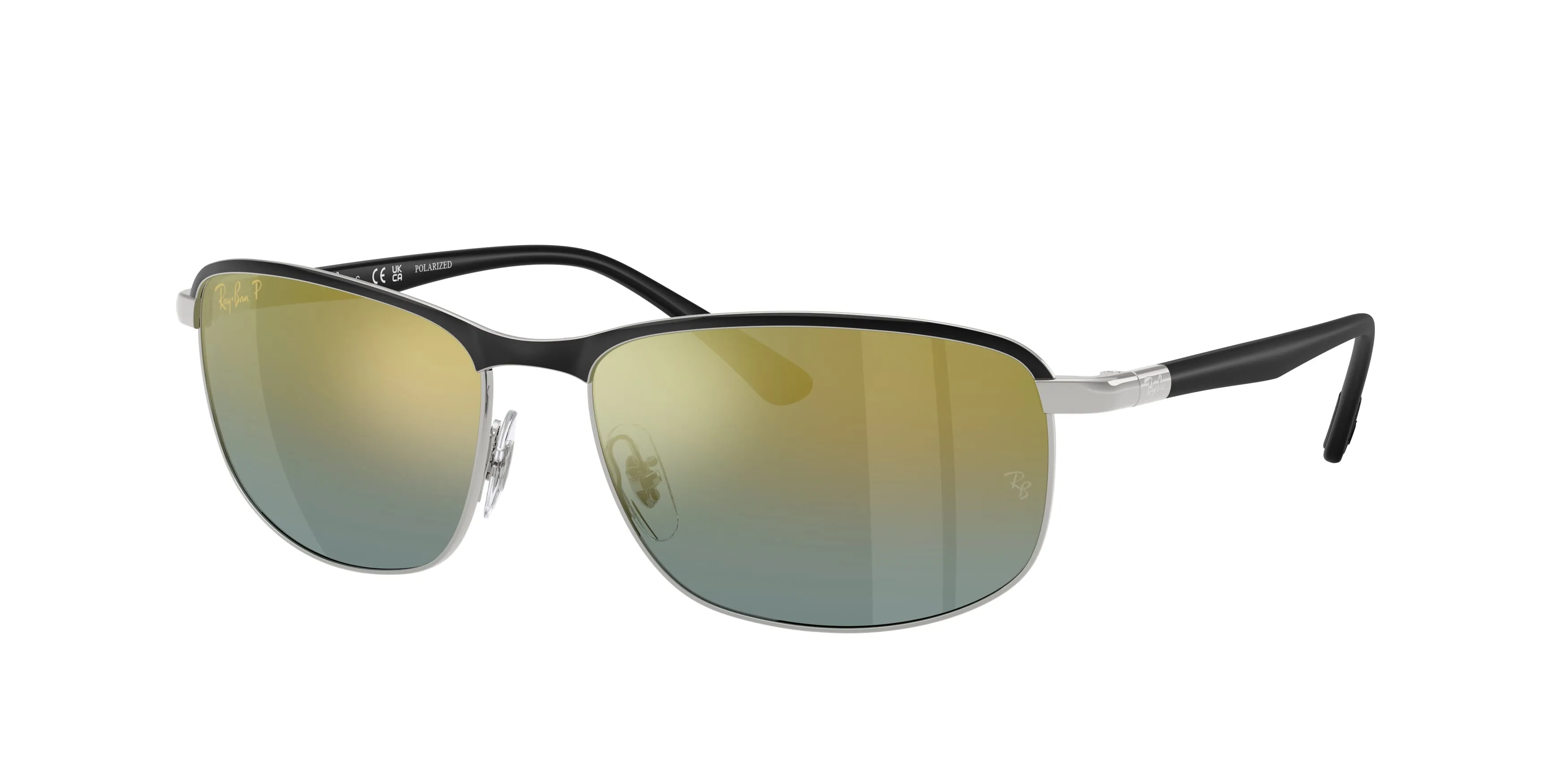 Ray - Ban RB3671CH CHROMANCE 9144J0 Occhiali da sole Metallo Nero Pillow Polarizzata Sfumato - immagine 1
