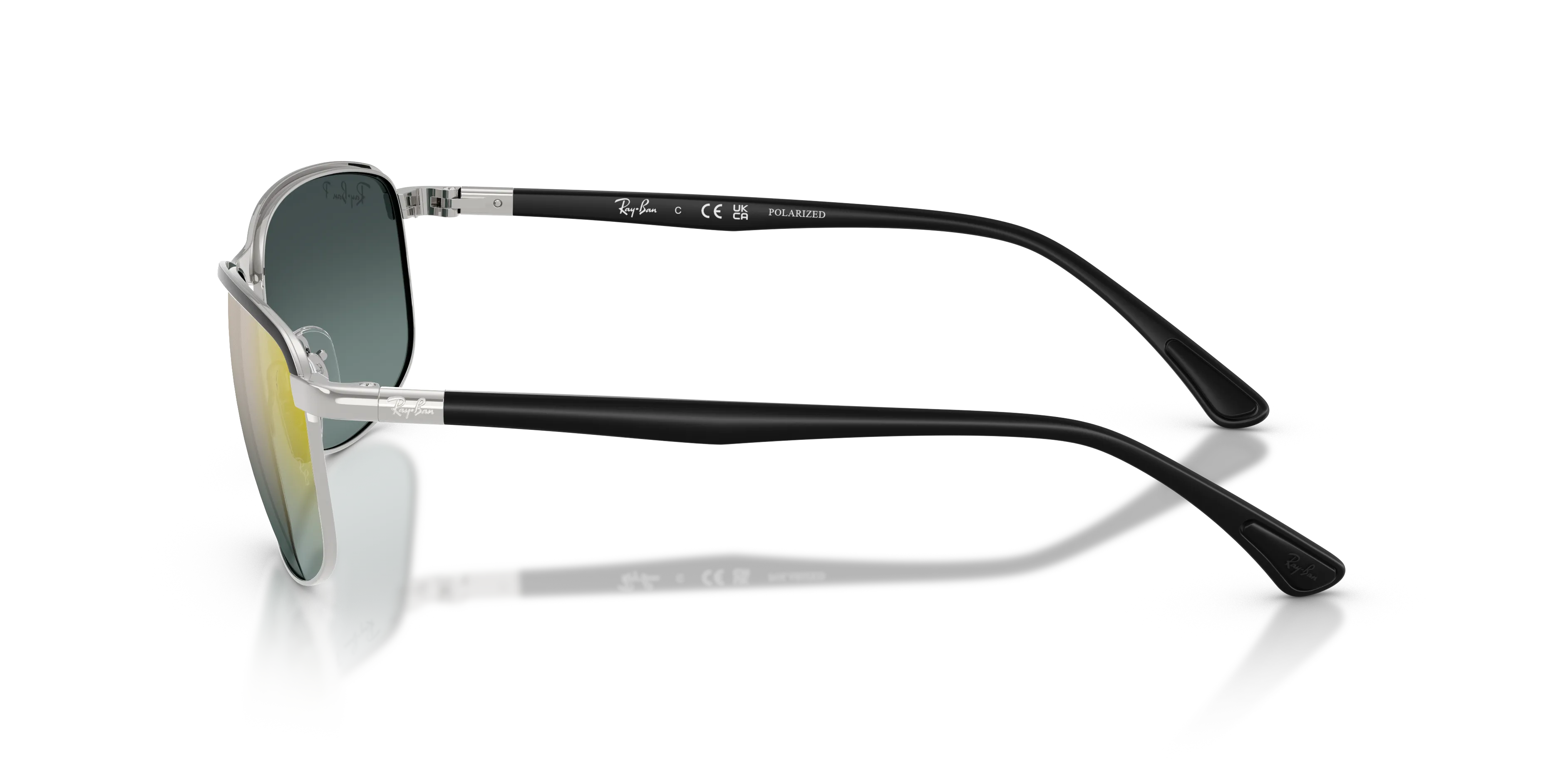 Ray - Ban RB3671CH CHROMANCE 9144J0 Occhiali da sole Metallo Nero Pillow Polarizzata Sfumato - immagine 4