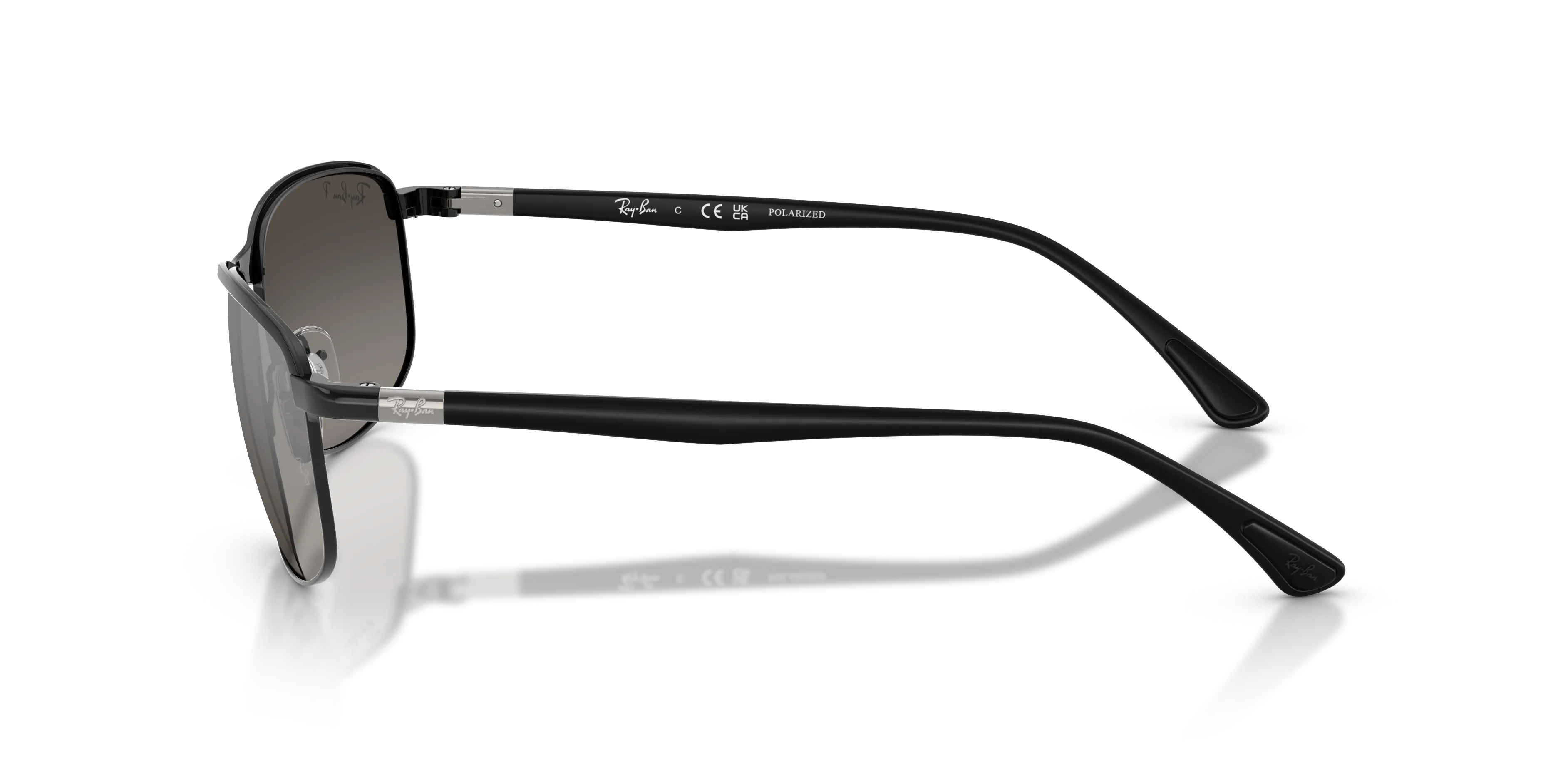 Ray - Ban RB3671CH CHROMANCE 186/5J Occhiali da sole Metallo Nero [""] Pillow Polarizzata - immagine 4