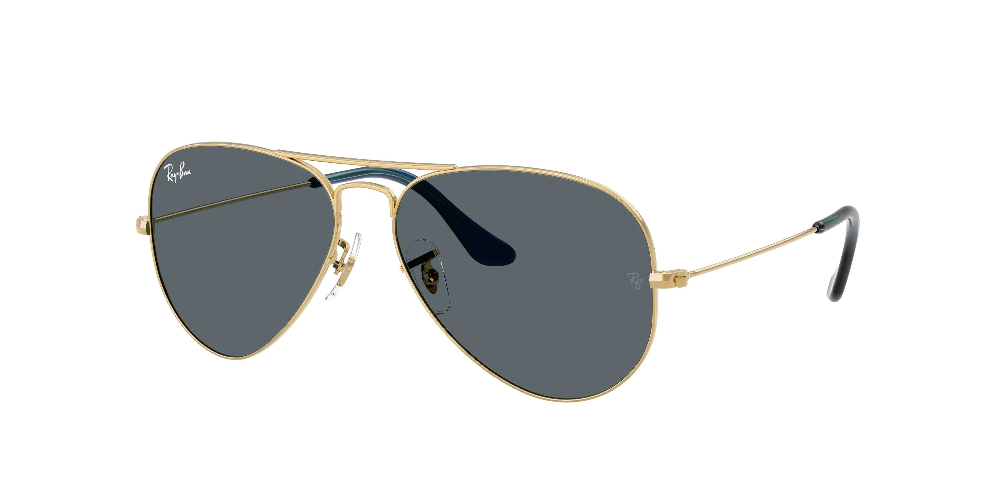 Ray - Ban RB3025 AVIATOR 9278R5 Occhiali da sole Metallo Oro Blu Pilot Normale - immagine 1
