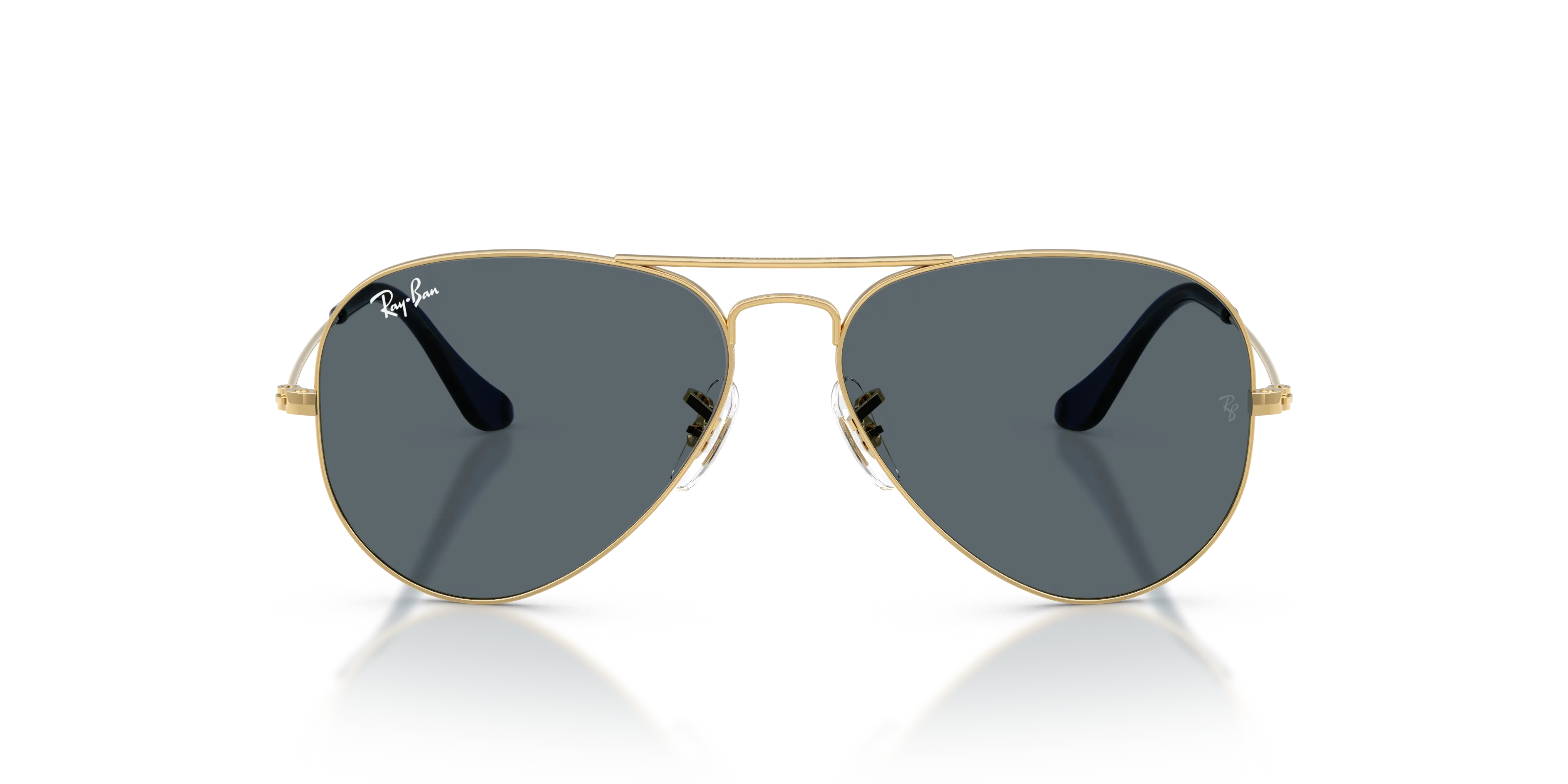 Ray - Ban RB3025 AVIATOR 9278R5 Occhiali da sole Metallo Oro Blu Pilot Normale - immagine 3