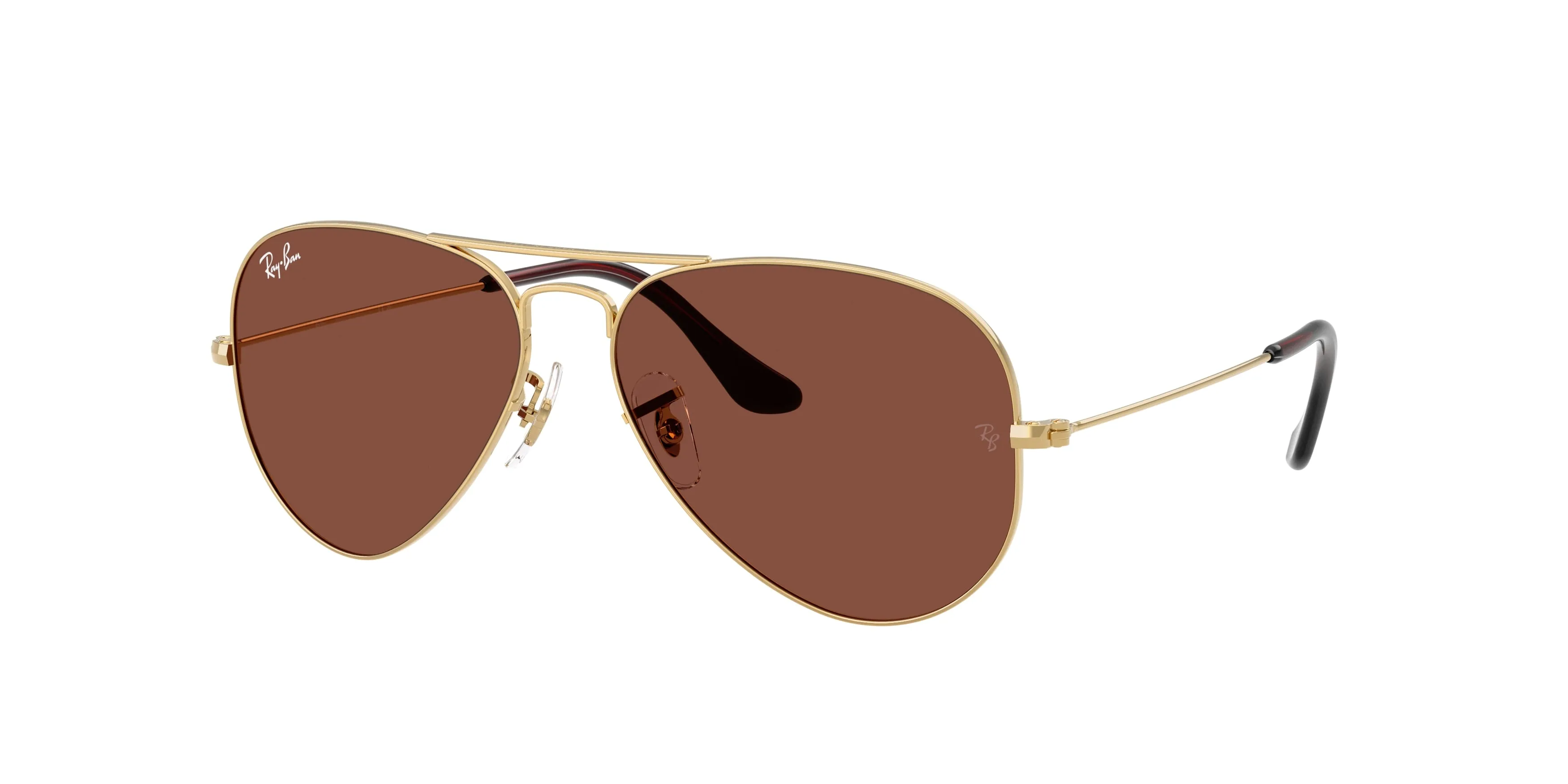 Ray - Ban RB3025 AVIATOR 001/C5 Occhiali da sole Metallo Oro Rosso Pilot Normale - immagine 1