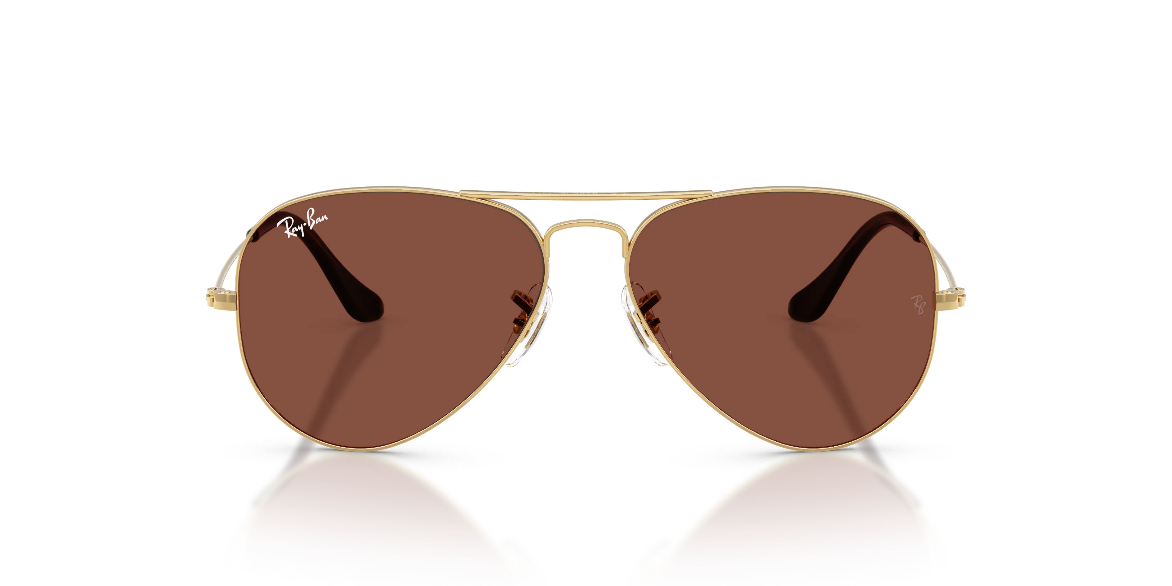 Ray - Ban RB3025 AVIATOR 001/C5 Occhiali da sole Metallo Oro Rosso Pilot Normale - immagine 3