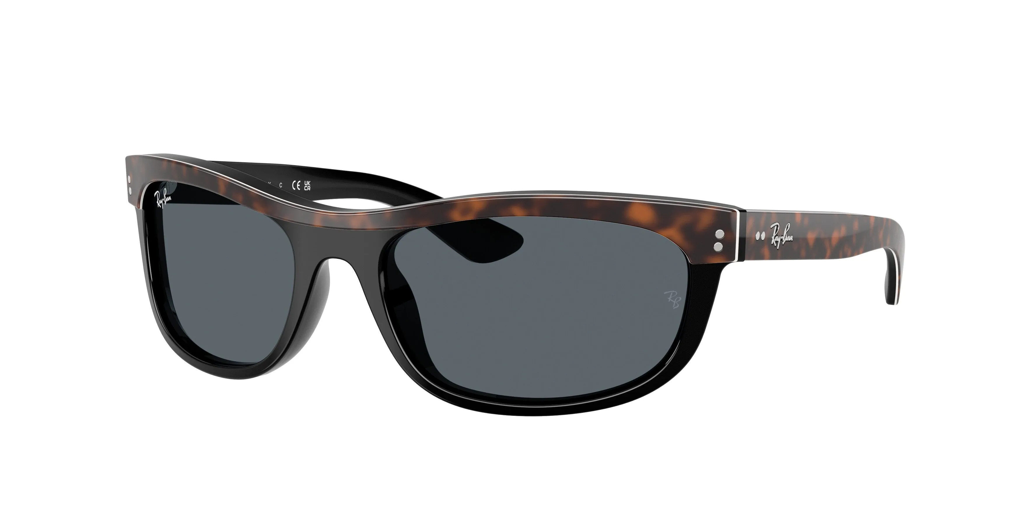 Ray - Ban RB2489 BALORAMA 1441R5 Occhiali da sole Acetato Marrone Blu Squadrata Normale - immagine 1