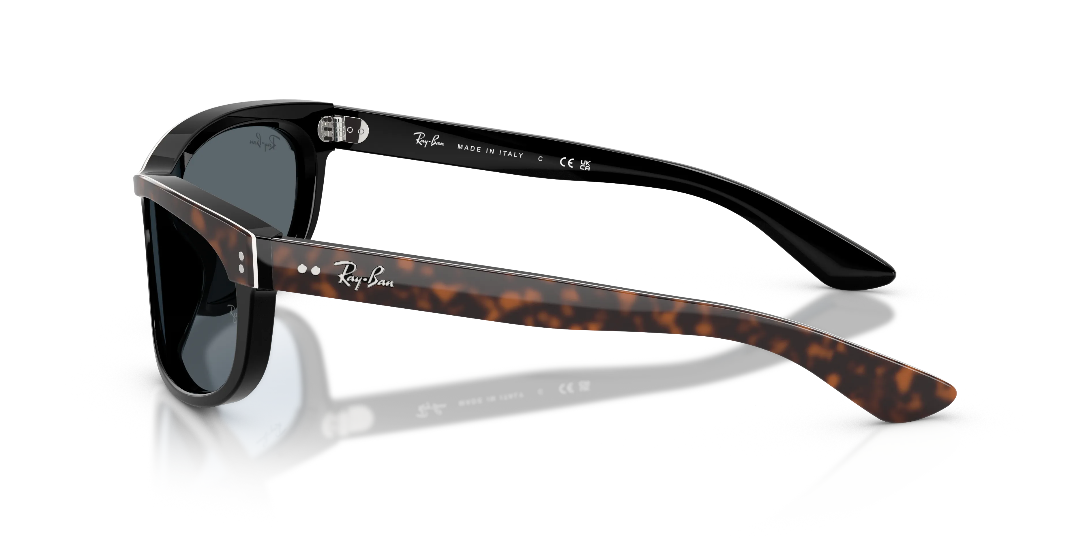 Ray - Ban RB2489 BALORAMA 1441R5 Occhiali da sole Acetato Marrone Blu Squadrata Normale - immagine 4
