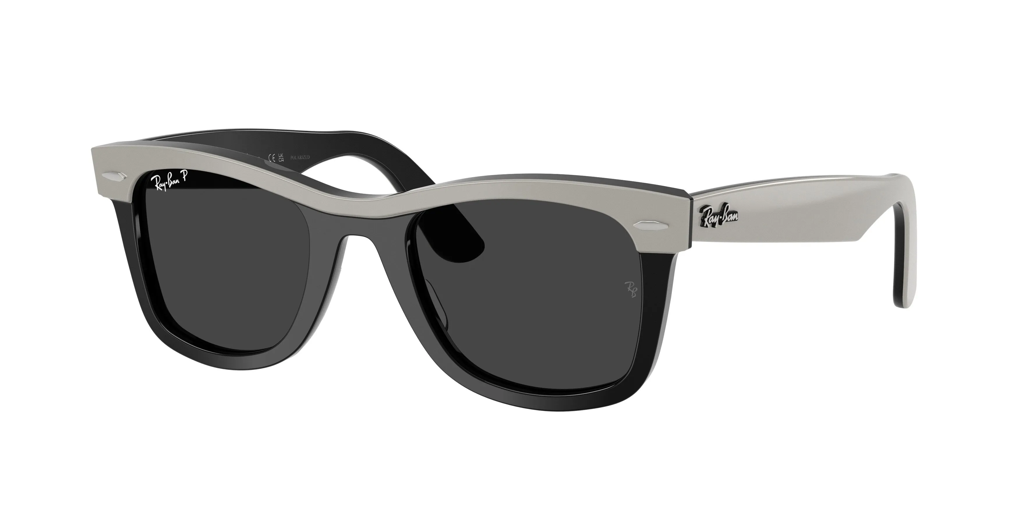 Ray - Ban RB2240 WAYFARER 144248 Occhiali da sole Acetato Grigio Grigio Squadrata Polarizzata - immagine 1