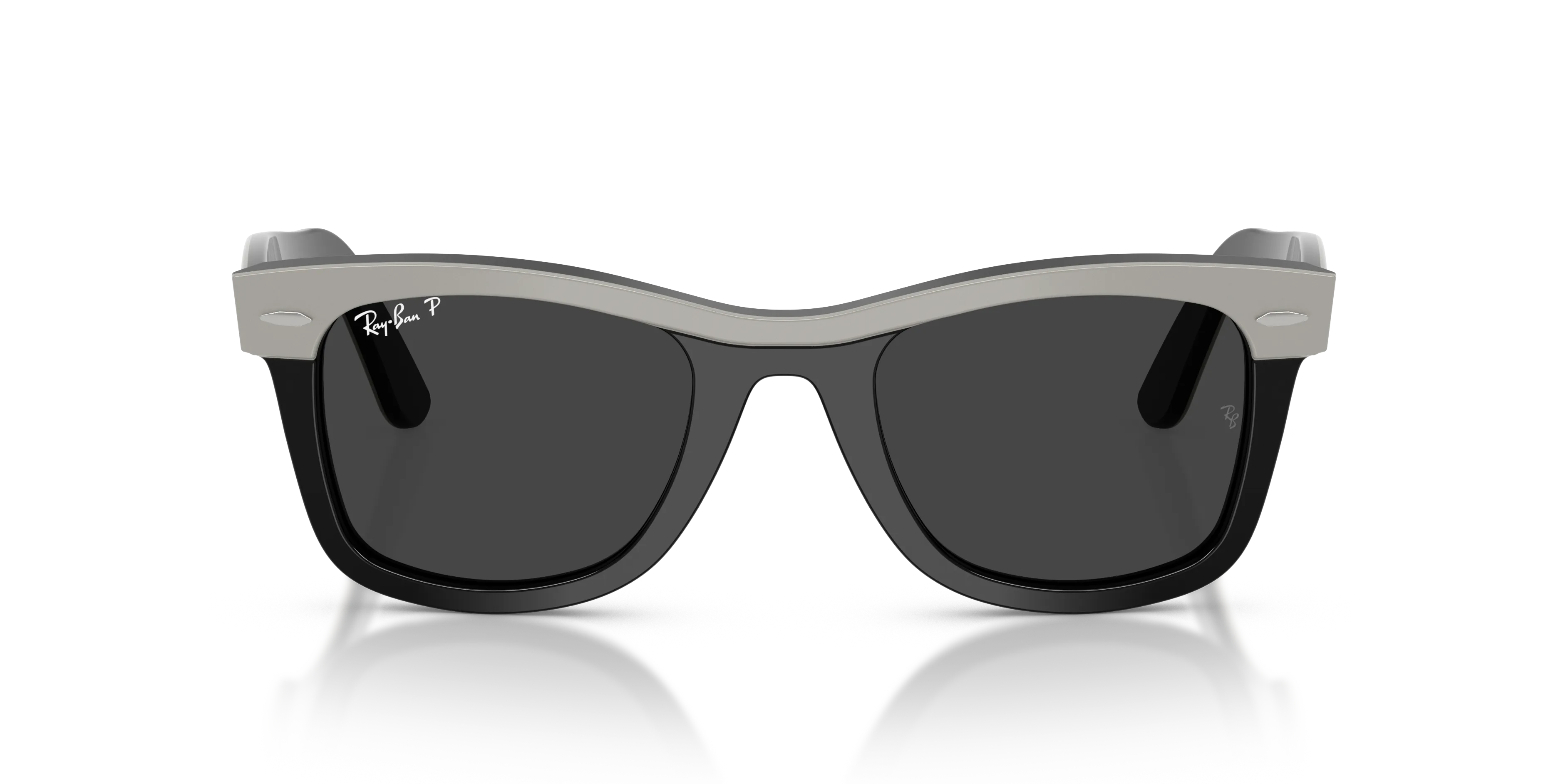 Ray - Ban RB2240 WAYFARER 144248 Occhiali da sole Acetato Grigio Grigio Squadrata Polarizzata - immagine 3