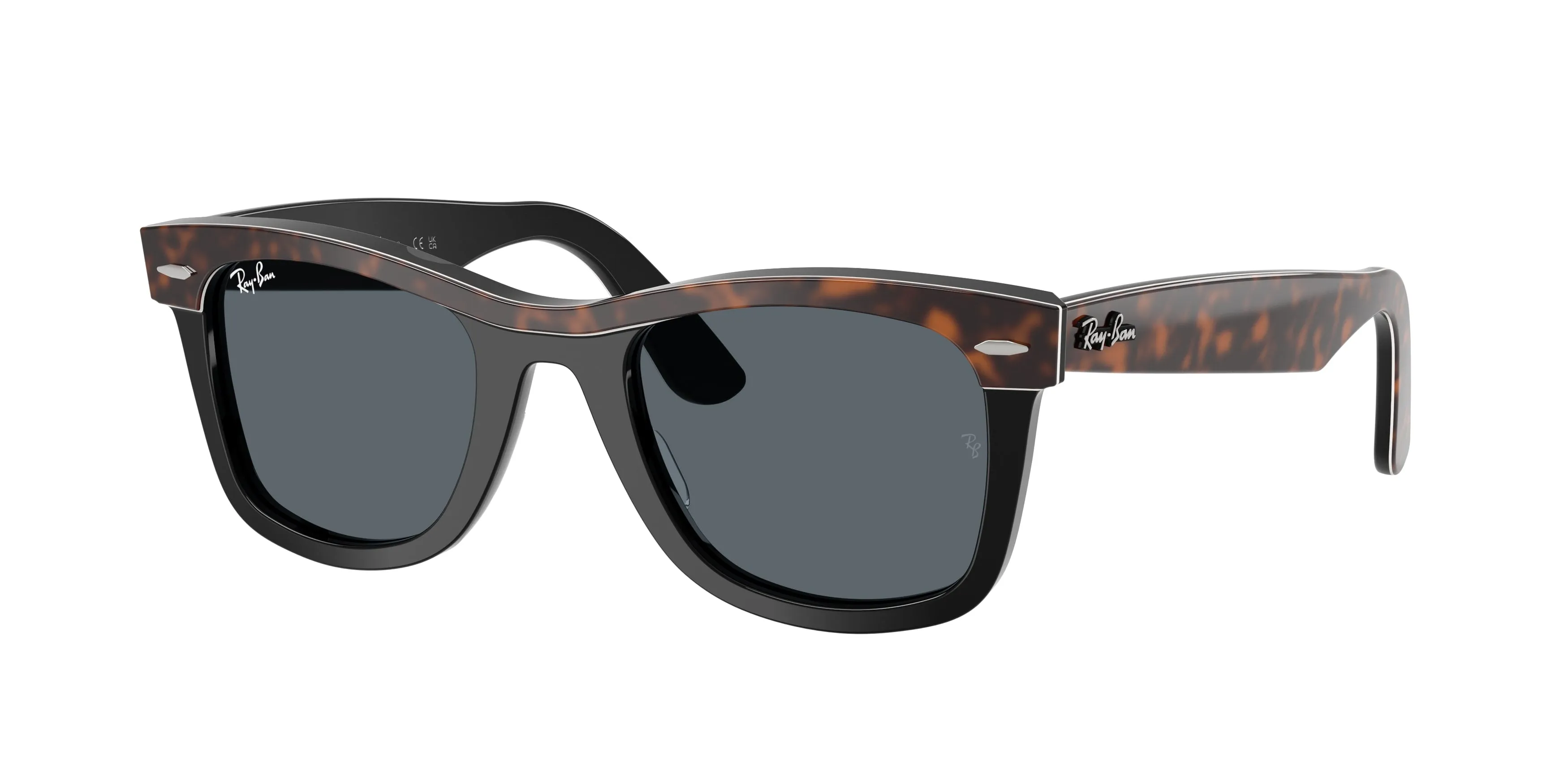 Ray - Ban RB2240 WAYFARER 1441R5 Occhiali da sole Acetato Marrone Blu Squadrata Normale - immagine 1