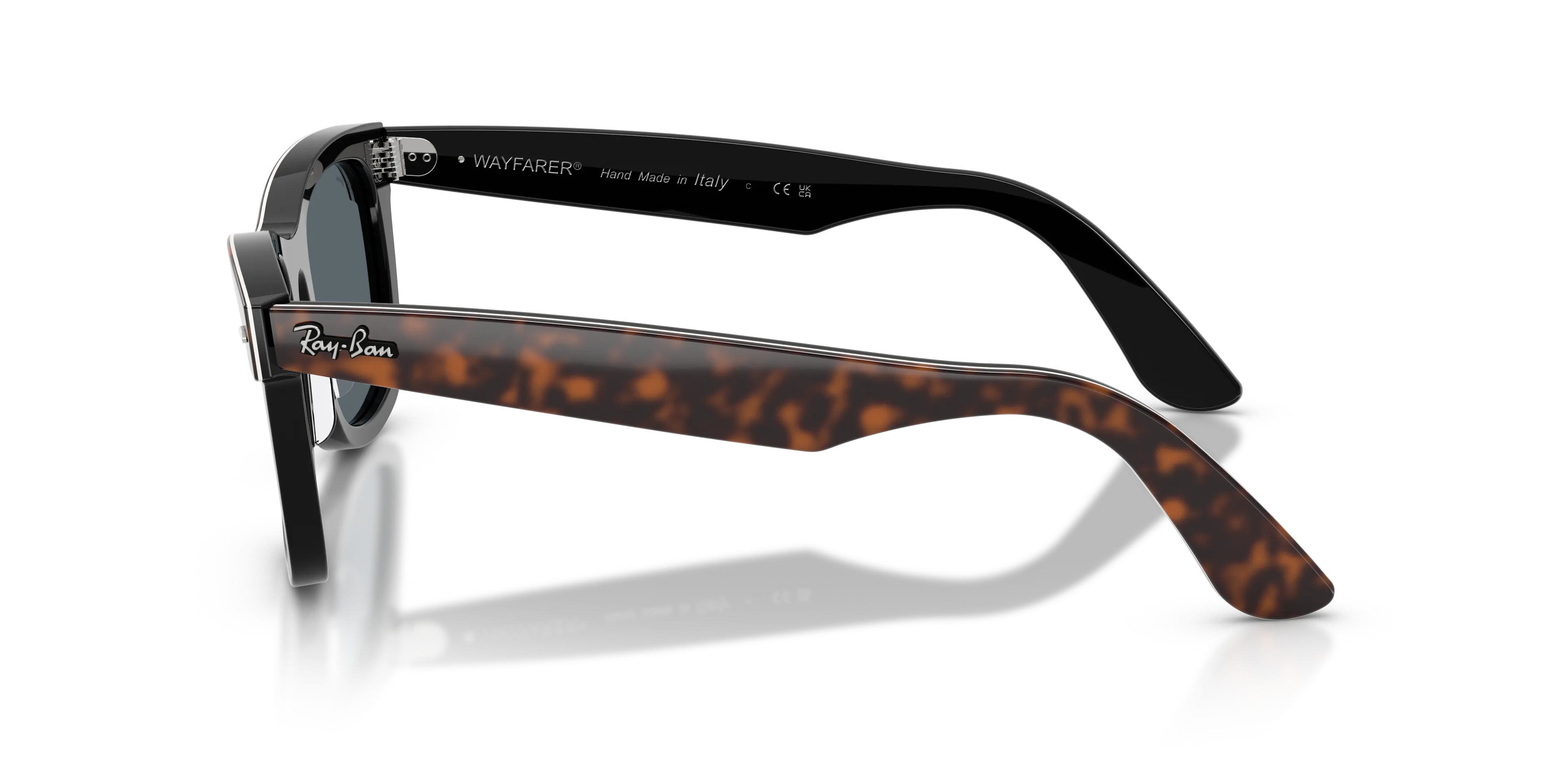 Ray - Ban RB2240 WAYFARER 1441R5 Occhiali da sole Acetato Marrone Blu Squadrata Normale - immagine 4
