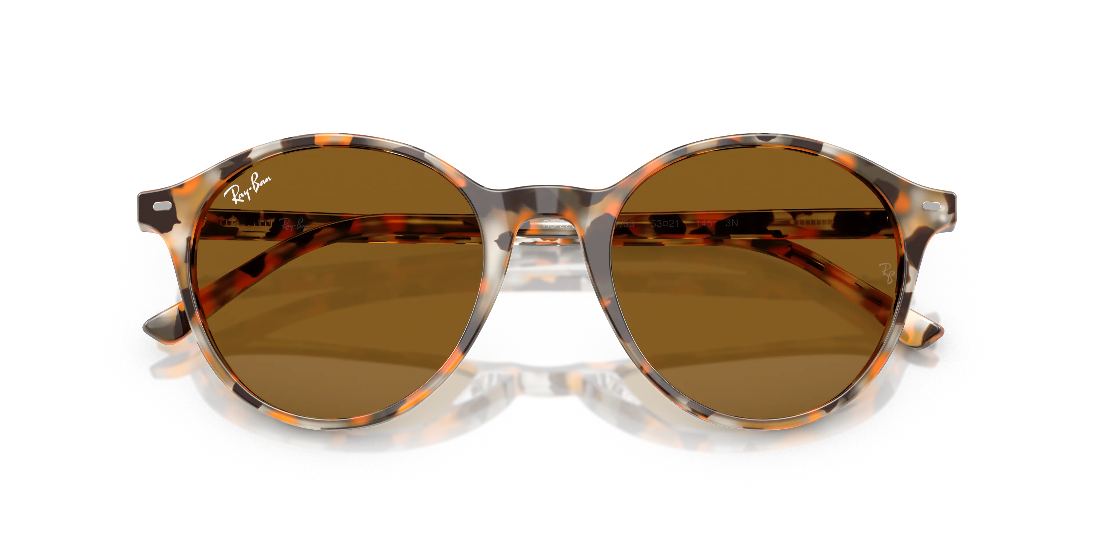 Ray - Ban RB2230 BERNARD 135733 Occhiali da sole Acetato Grigio Marrone Pantos Normale - immagine 2