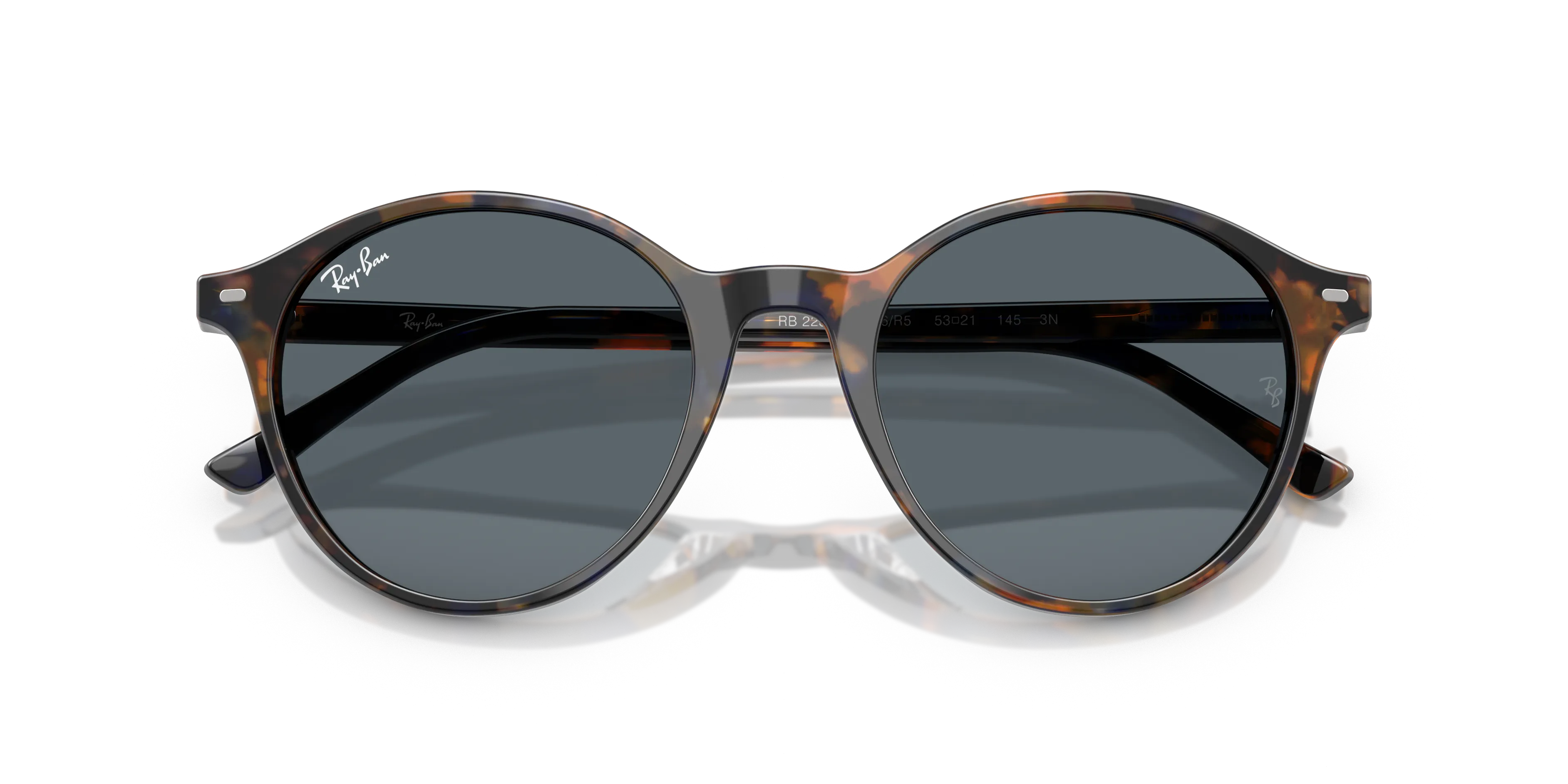 Ray - Ban RB2230 BERNARD 1356R5 Occhiali da sole Acetato Giallo Blu Pantos Normale - immagine 2