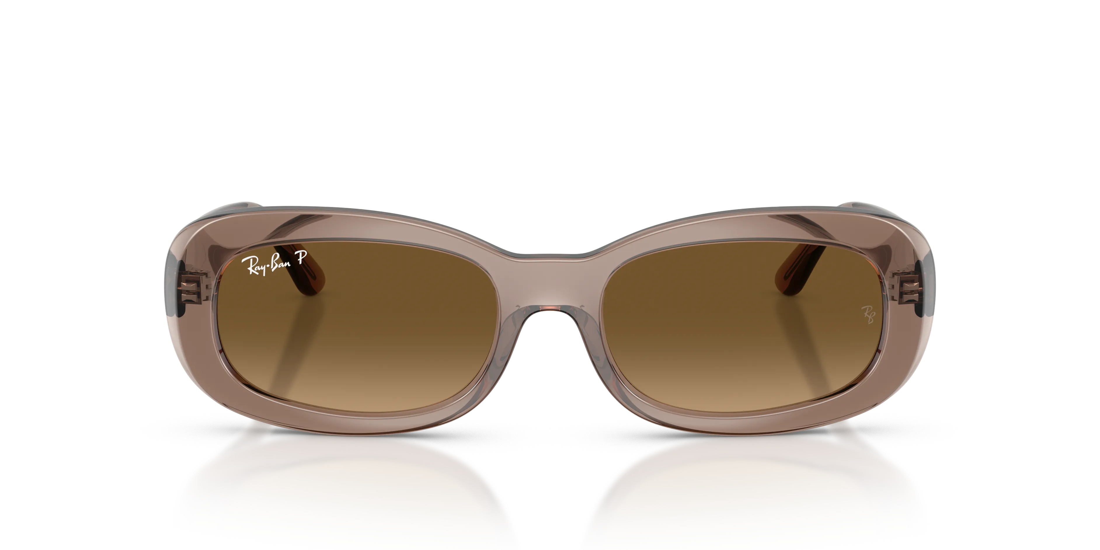 Ray - Ban RB2221 6827M2 Occhiali da sole Acetato Marrone Marrone Rotonda Polarizzata - immagine 3