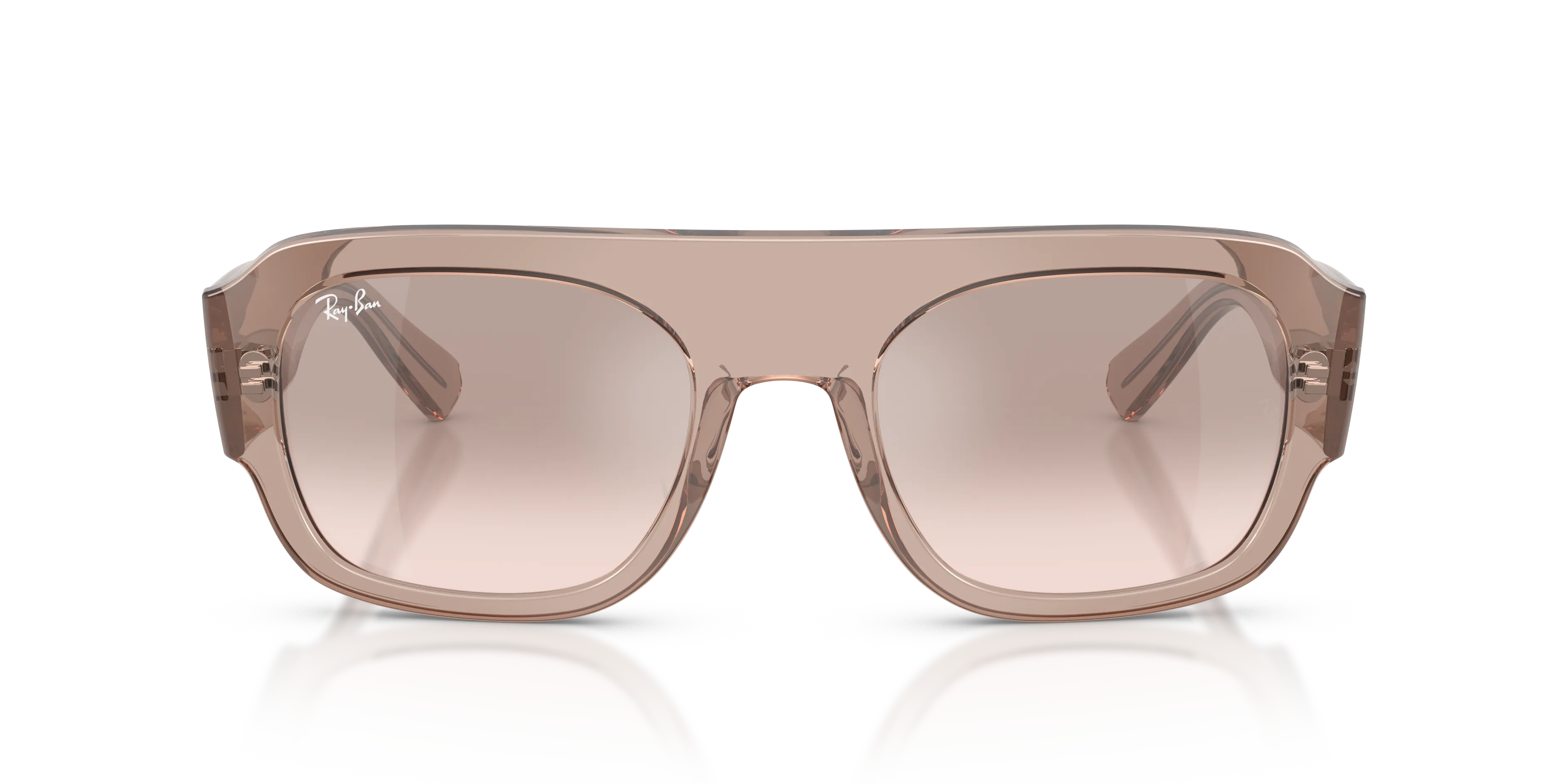 Ray - Ban RB2218 67278Z Occhiali da sole Acetato Marrone Marrone Geometrica Normale Sfumato - immagine 3