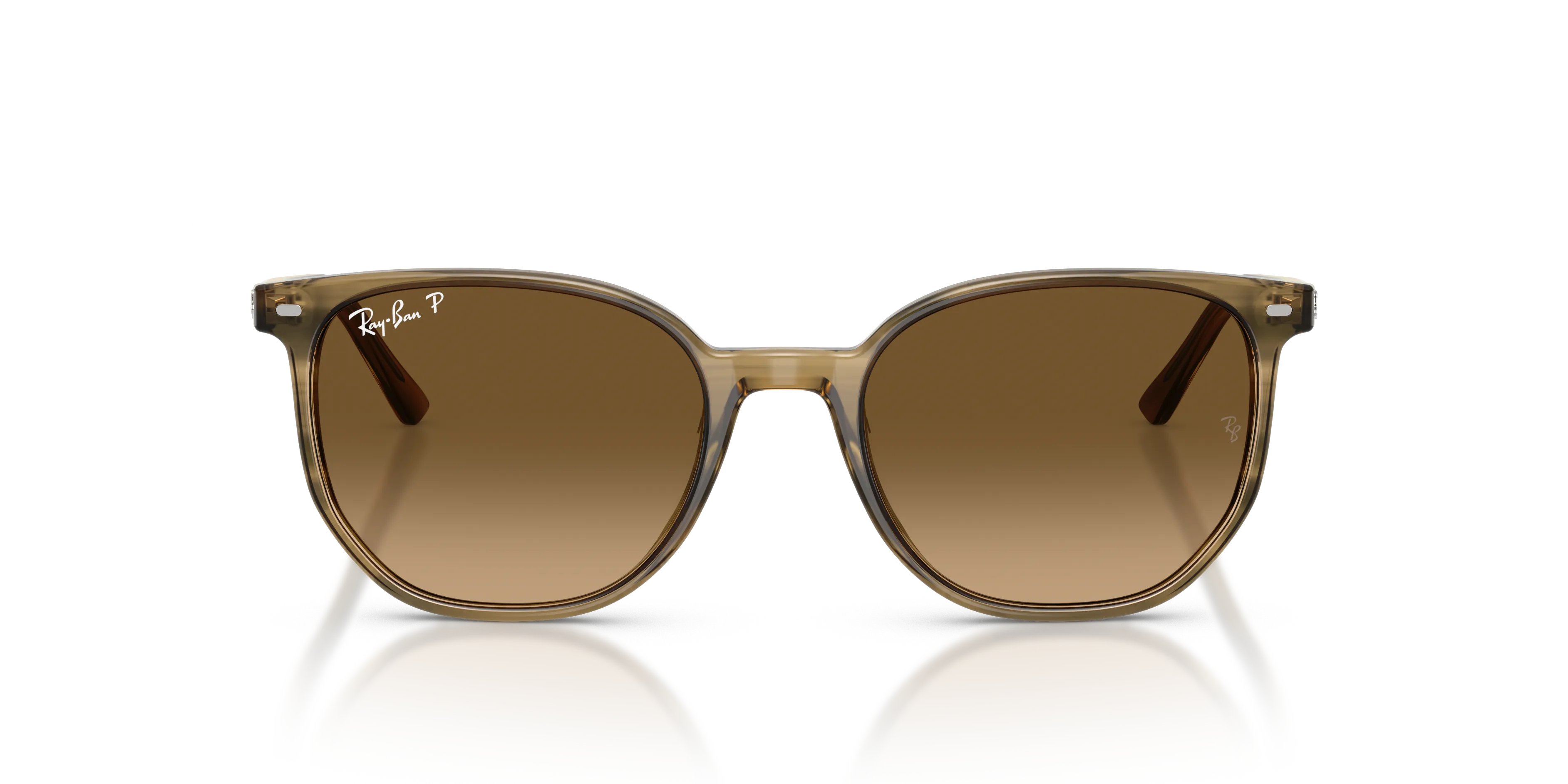 Ray - Ban RB2197 ELLIOT 1439M2 Occhiali da sole Acetato Verde Marrone Squadrata Polarizzata - immagine 3