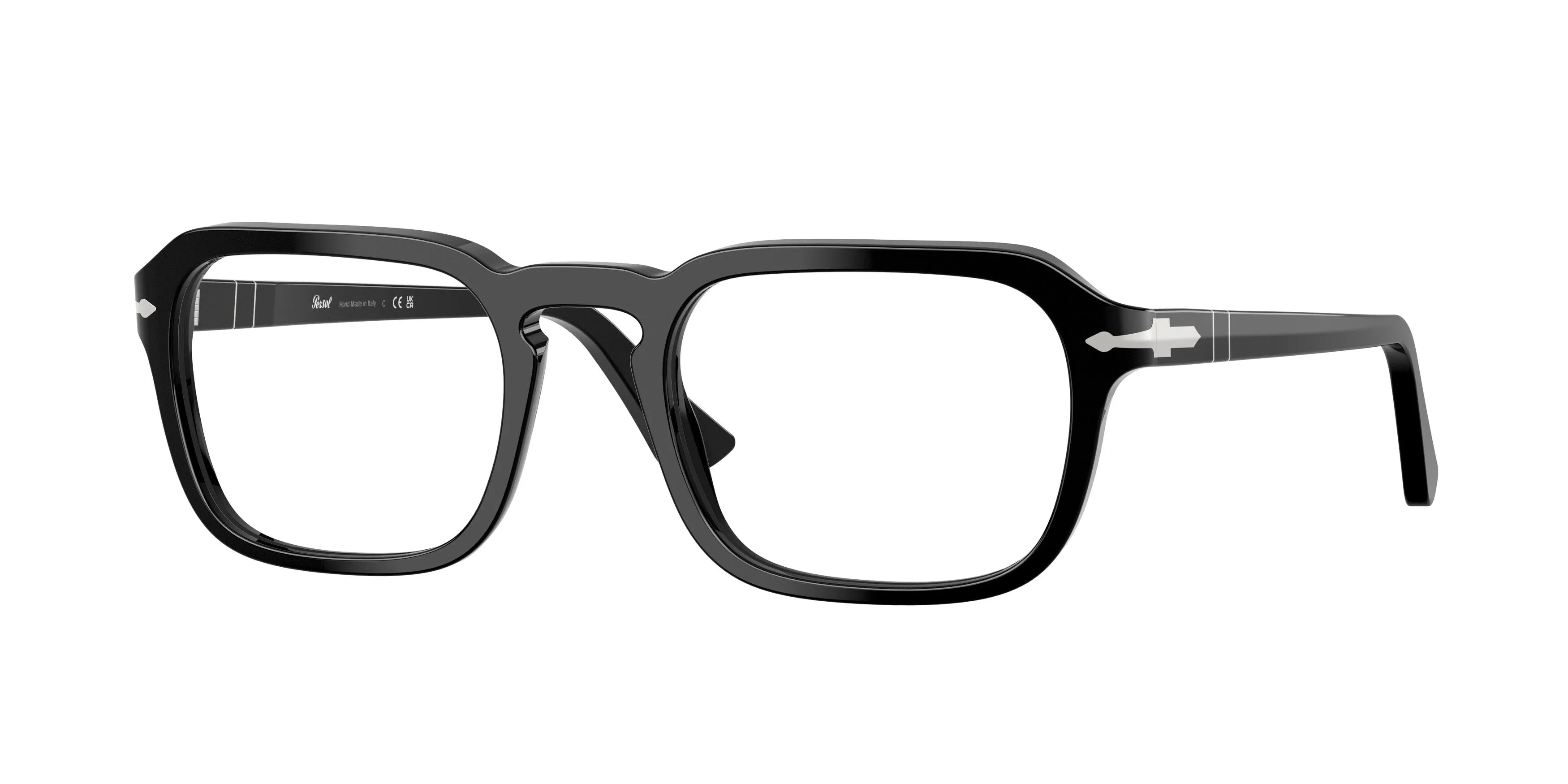 Persol PO3390V 95 Montature da vista Acetato Nero Squadrata Normale - immagine 1