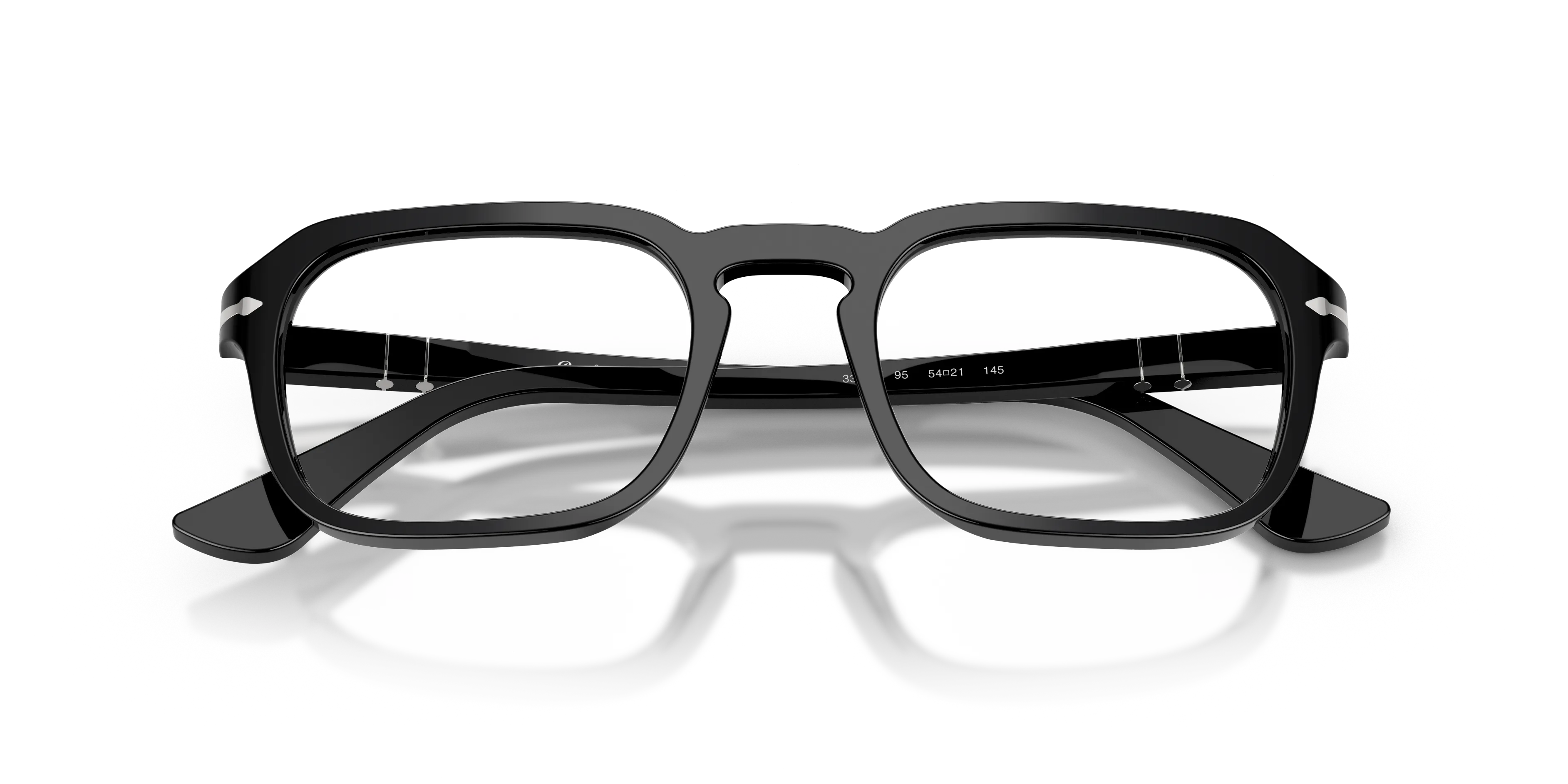 Persol PO3390V 95 Montature da vista Acetato Nero Squadrata Normale - immagine 2