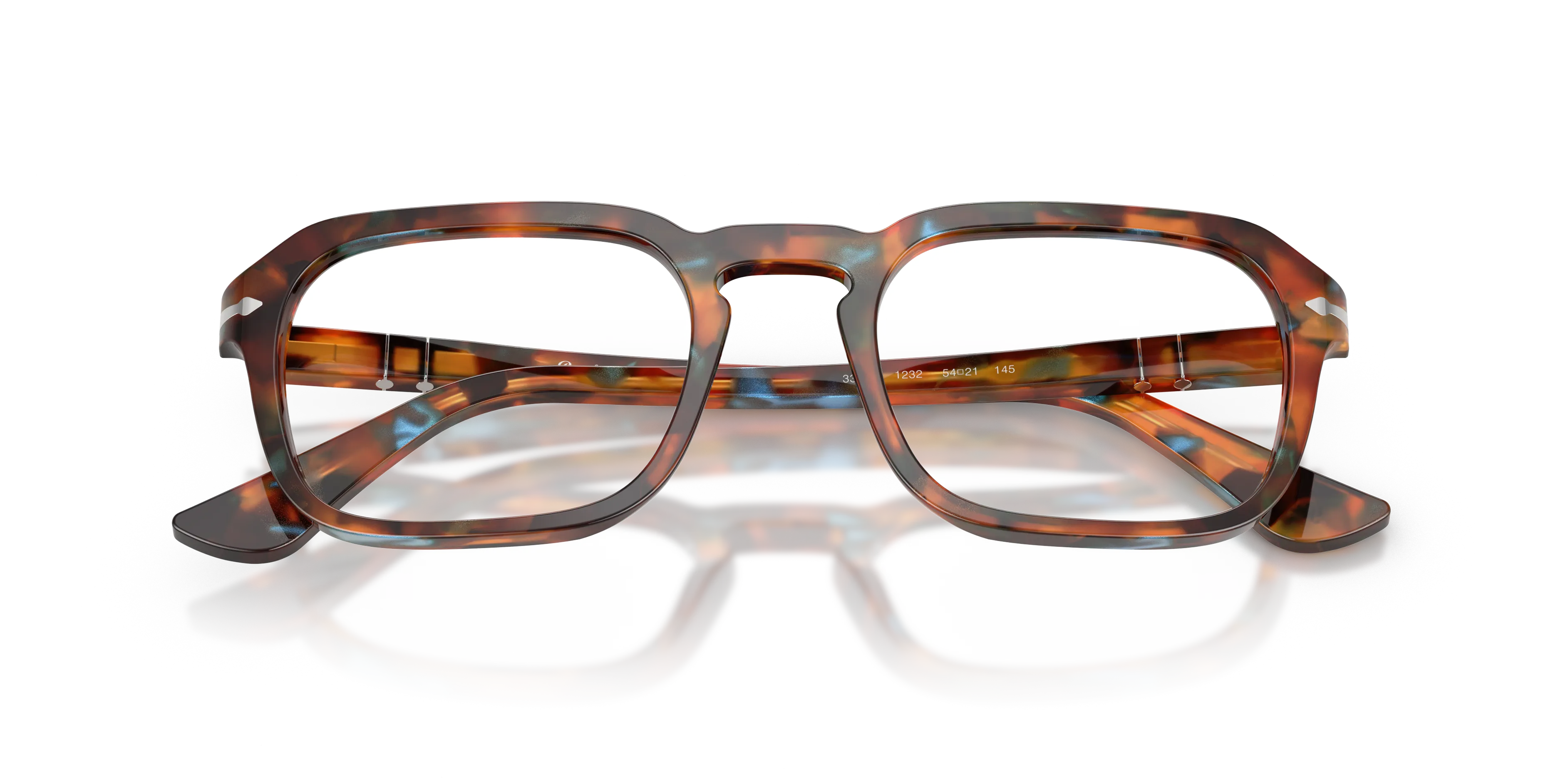 Persol PO3390V 1232 Montature da vista Acetato Blu Squadrata Normale - immagine 2