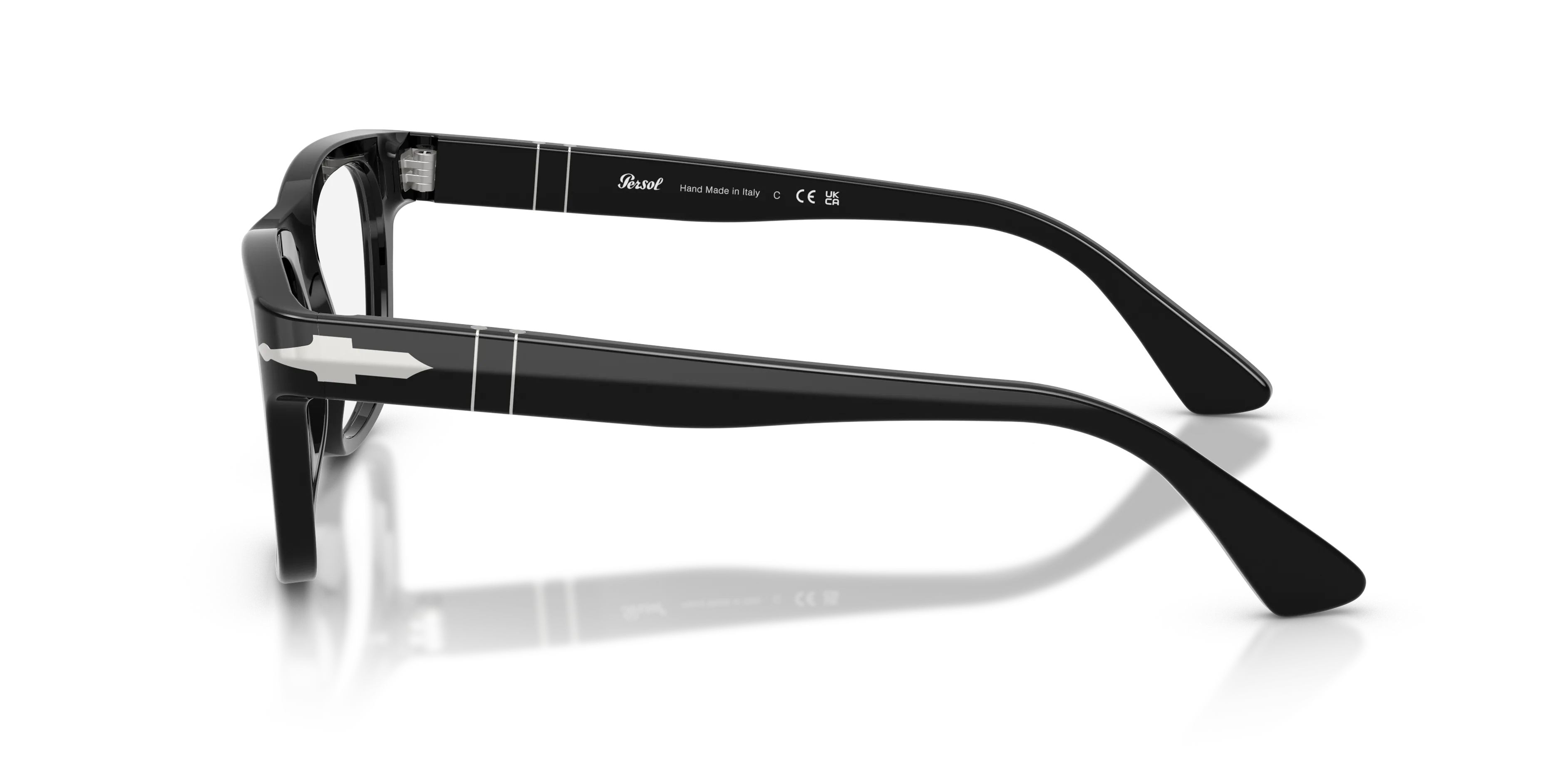 Persol PO3389V CECIL 95 Montature da vista Acetato Nero Squadrata Normale - immagine 4