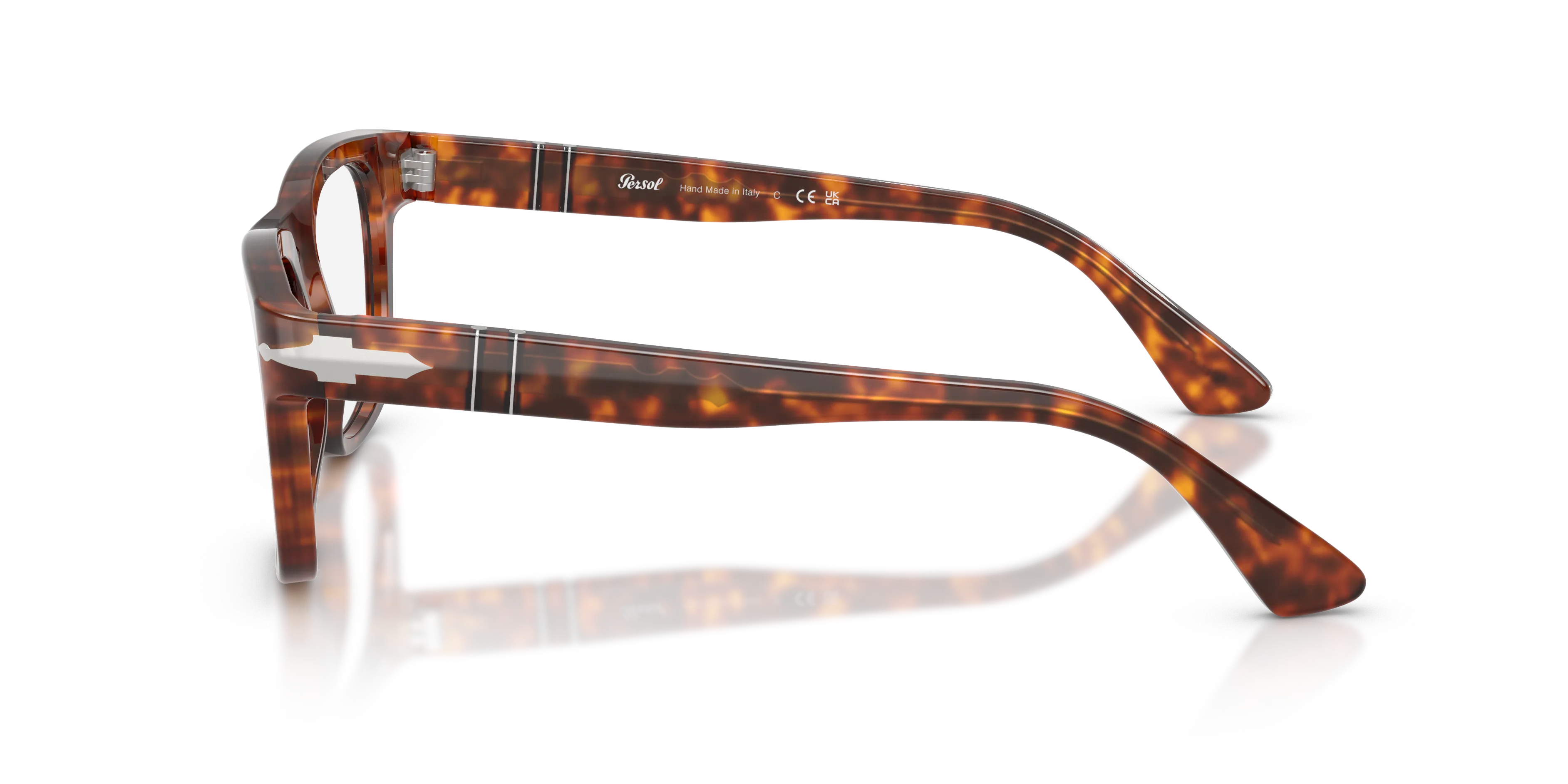 Persol PO3389V CECIL 24 Montature da vista Acetato Tartaruga Squadrata Normale - immagine 3