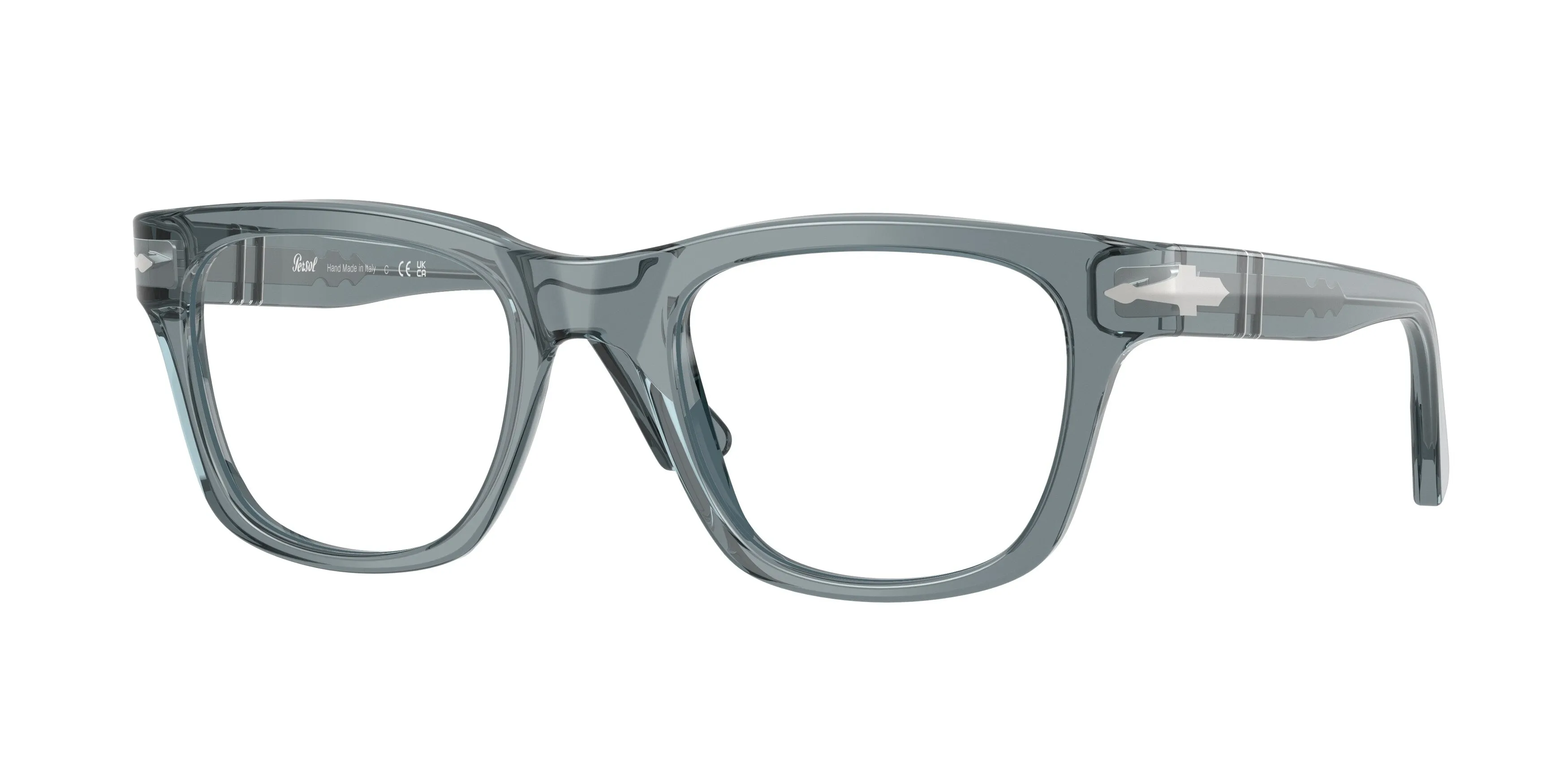 Persol PO3389V CECIL 1227 Montature da vista Acetato Blu Squadrata Normale - immagine 1