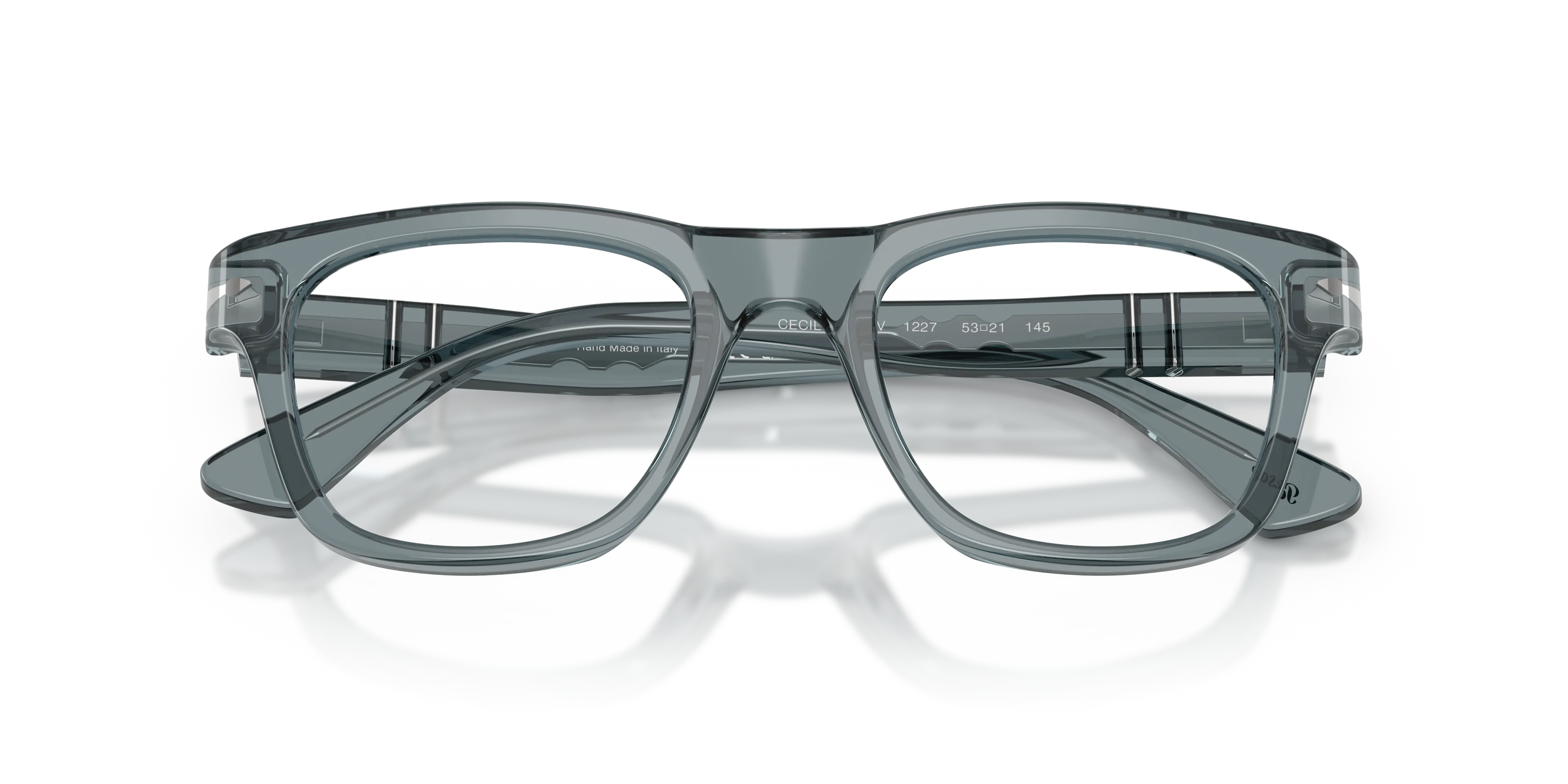 Persol PO3389V CECIL 1227 Montature da vista Acetato Blu Squadrata Normale - immagine 2
