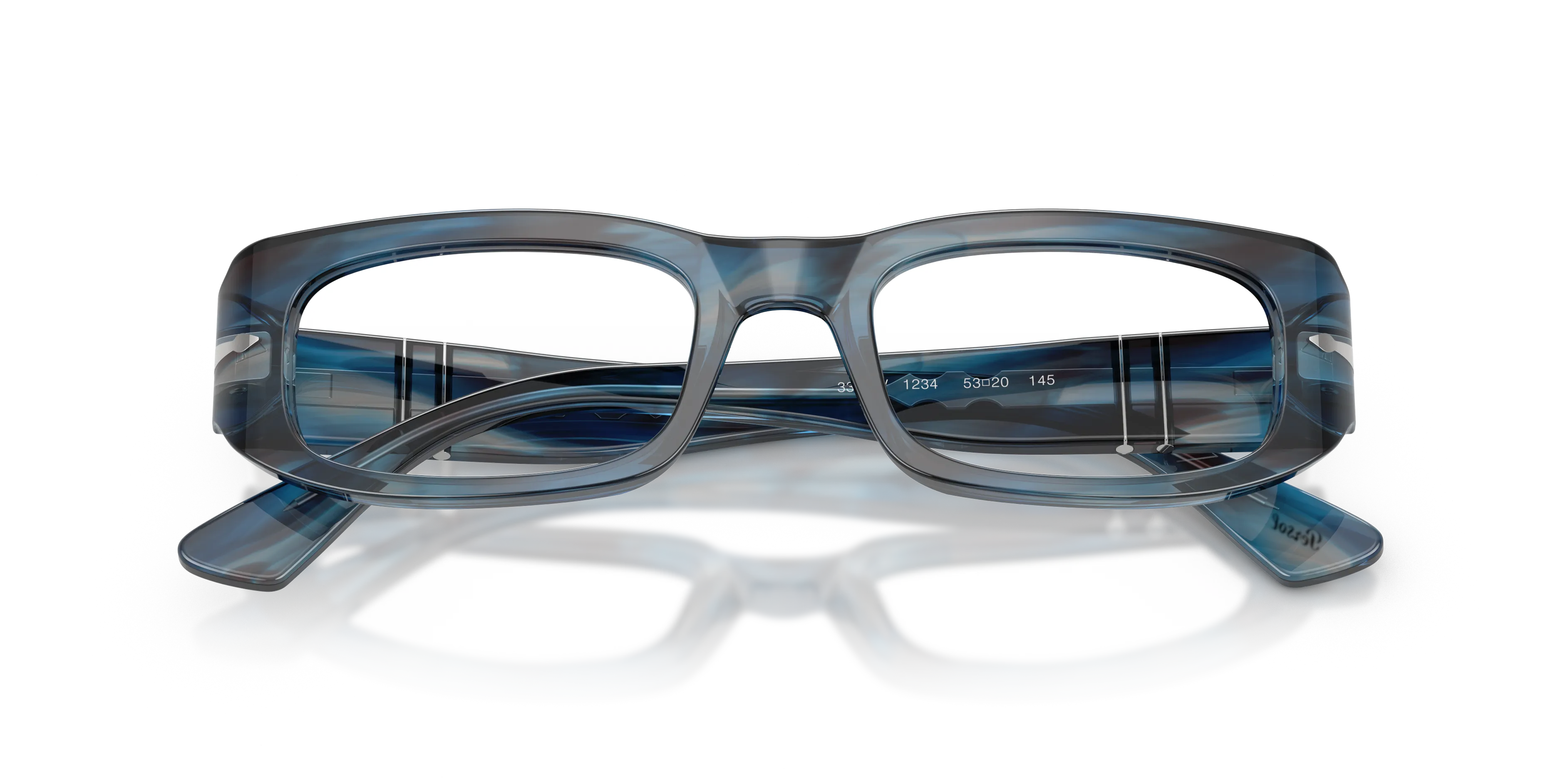 Persol PO3388V 1234 Montature da vista Acetato Blu Pillow Normale - immagine 2