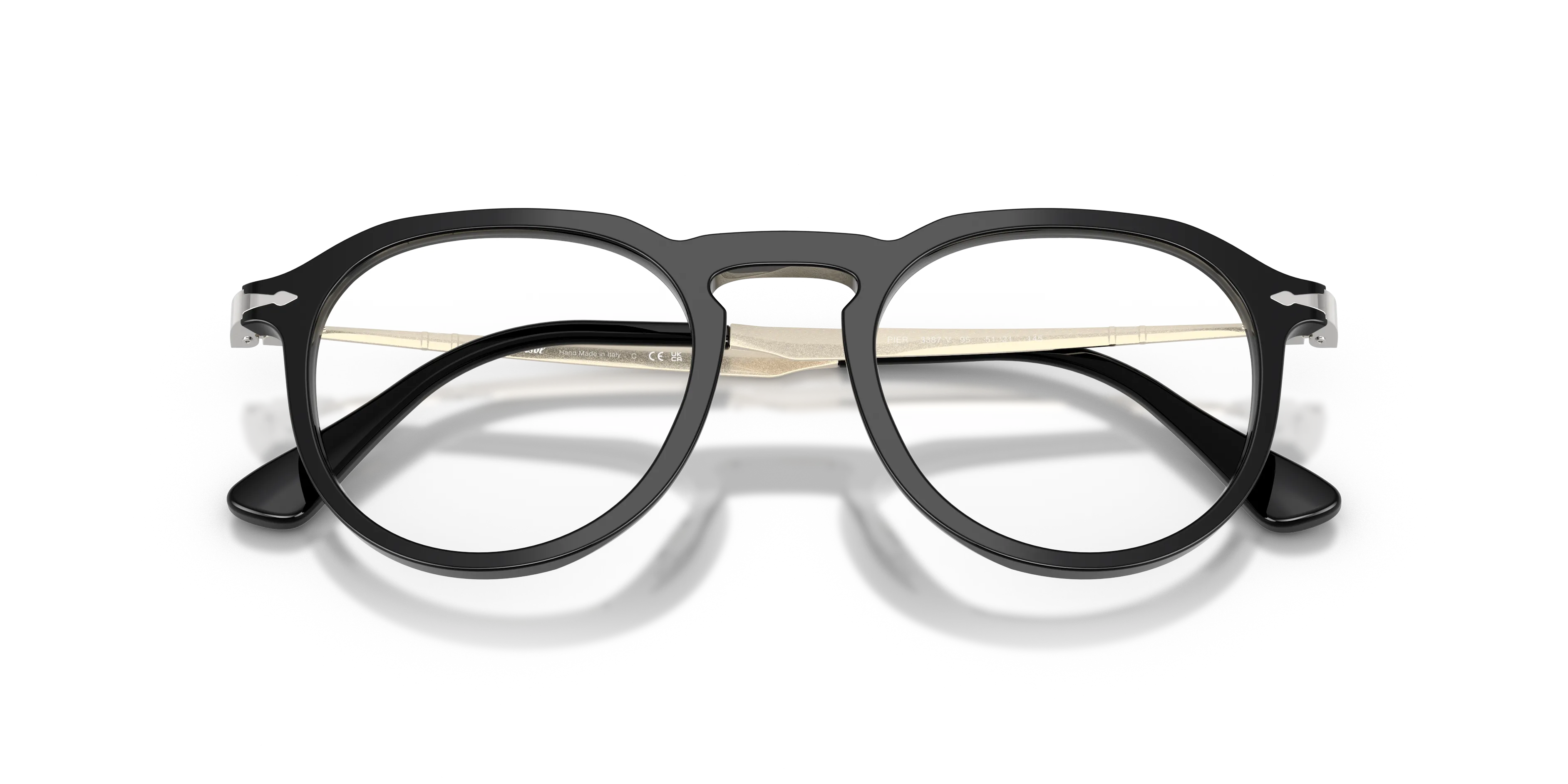 Persol PO3387V PIER 95 Montature da vista Acetato Nero Pillow Normale - immagine 2