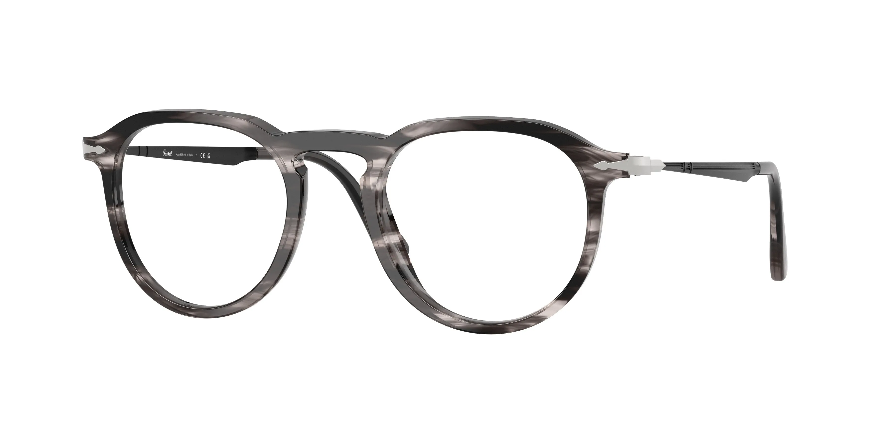 Persol PO3387V PIER 1238 Montature da vista Acetato Grigio Pillow Normale - immagine 1