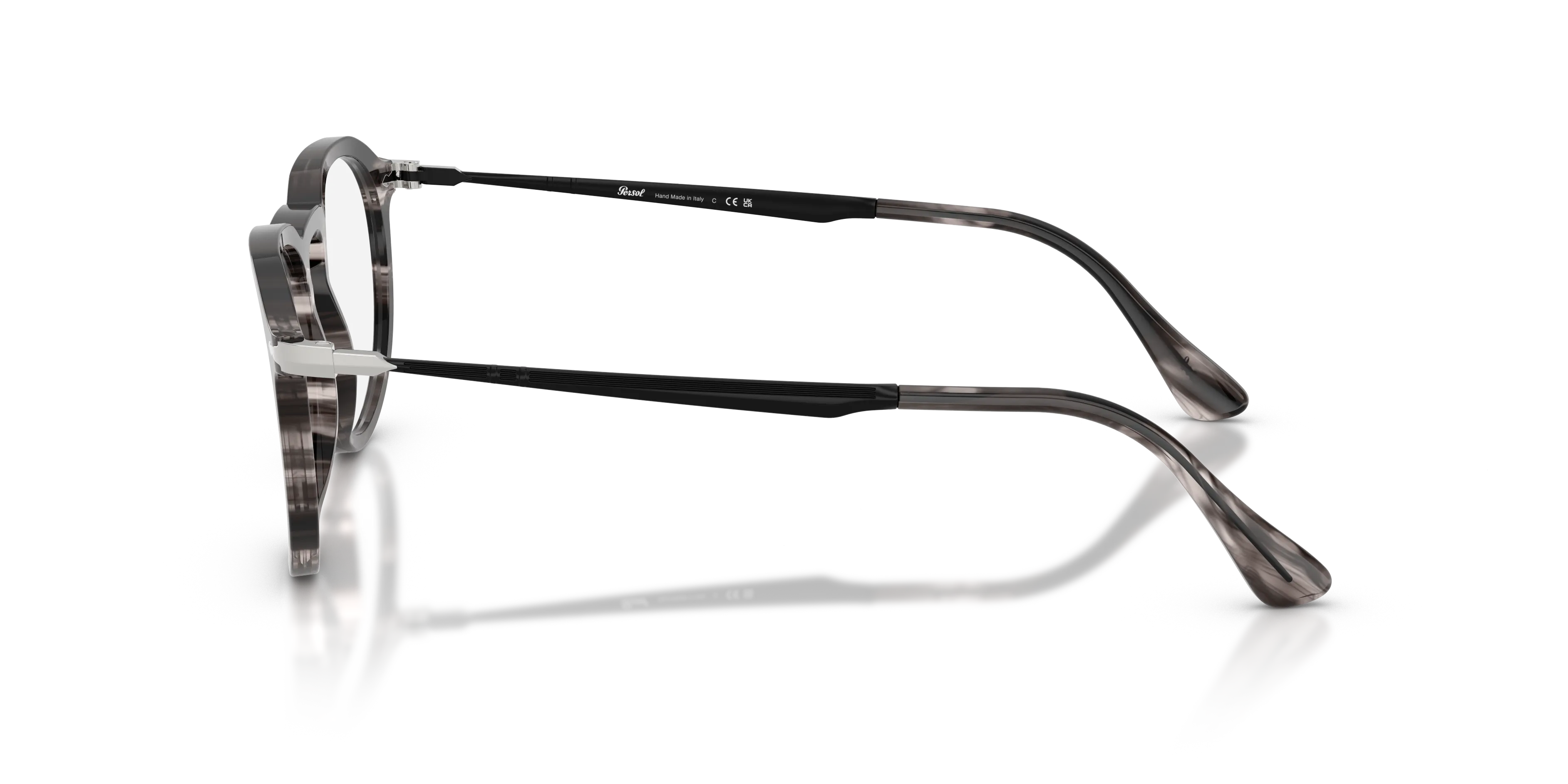 Persol PO3387V PIER 1238 Montature da vista Acetato Grigio Pillow Normale - immagine 4