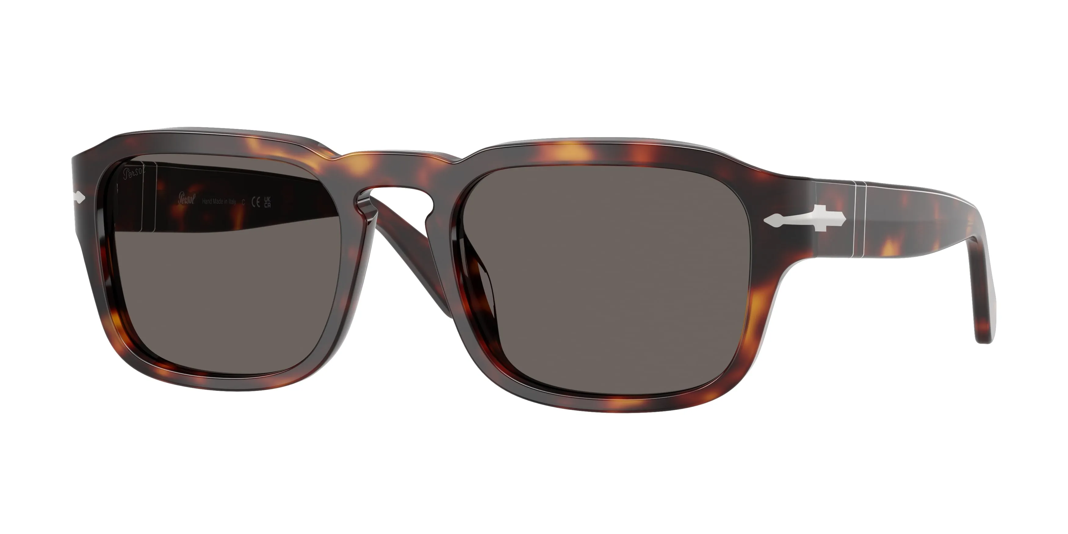 Persol PO3386S 24/B1 Occhiali da sole Acetato Tartaruga Grigio Pillow Normale - immagine 1