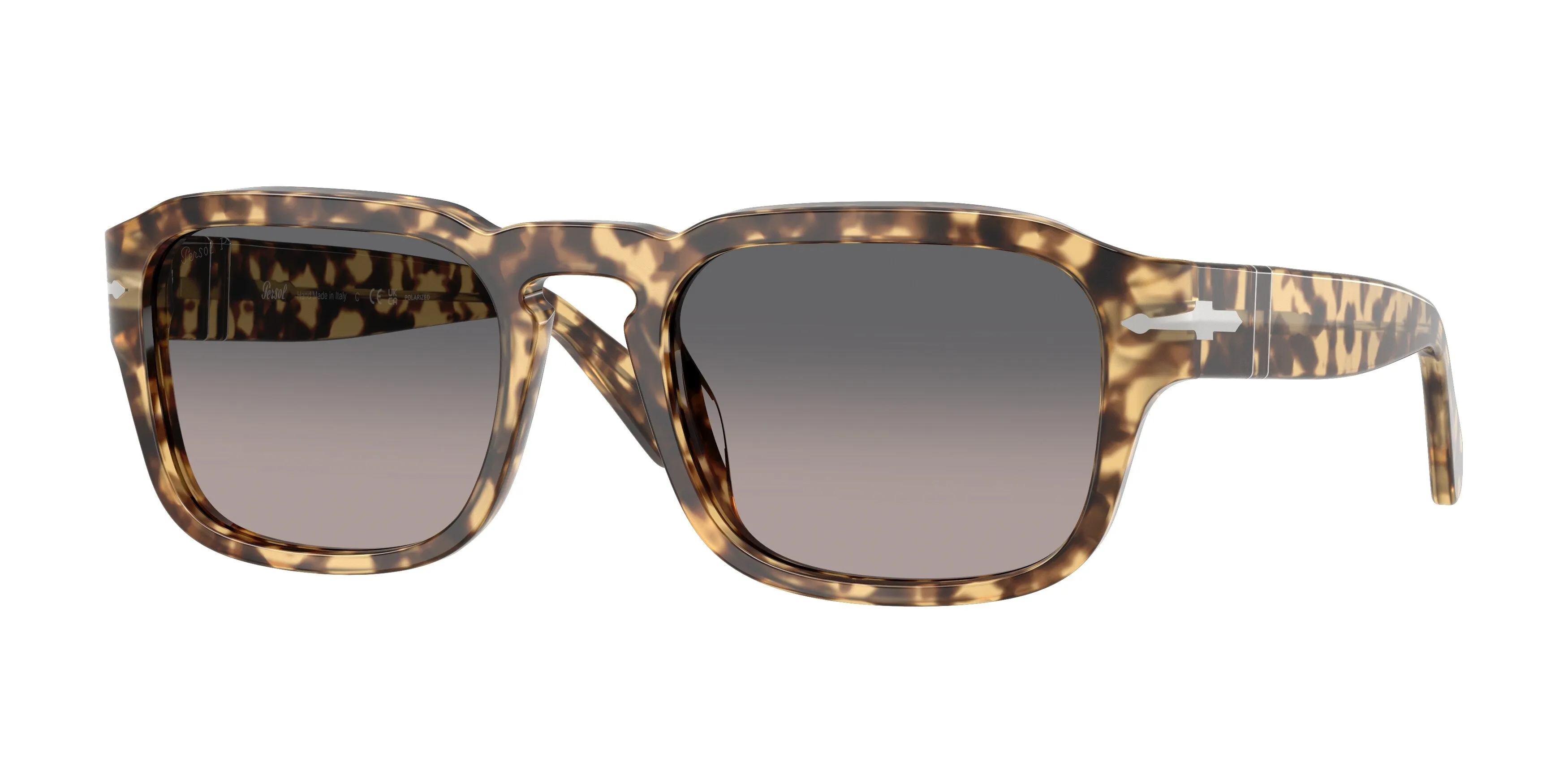 Persol PO3386S 1056M3 Occhiali da sole Acetato Tartaruga Grigio Pillow Polarizzata - immagine 1