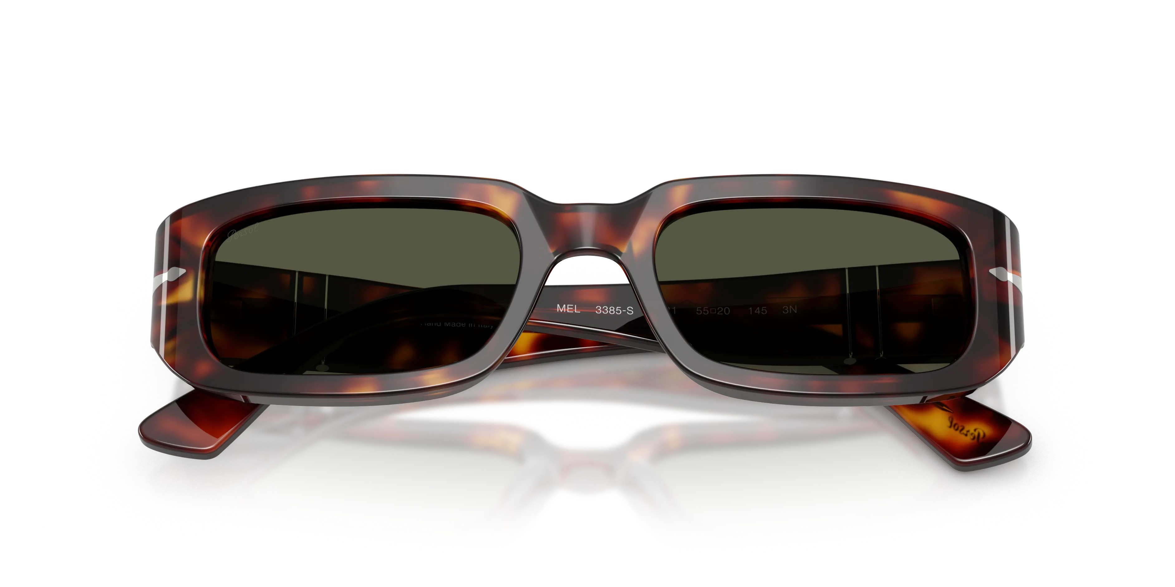 Persol PO3385S MEL 24/31 Occhiali da sole Acetato Tartaruga Verde Pillow Normale - immagine 2