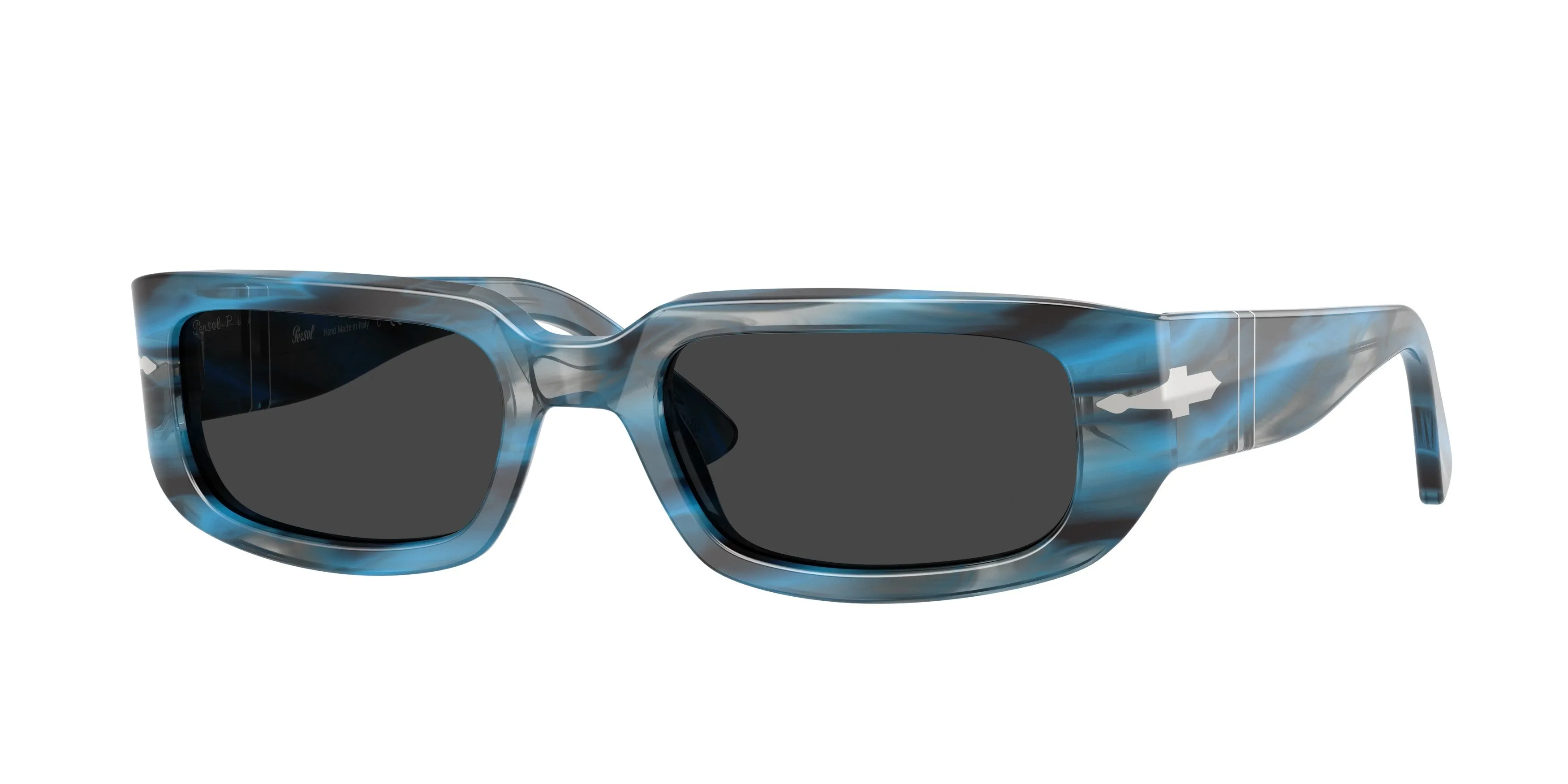 Persol PO3385S MEL 123448 Occhiali da sole Acetato Blu Grigio Pillow Polarizzata - immagine 1