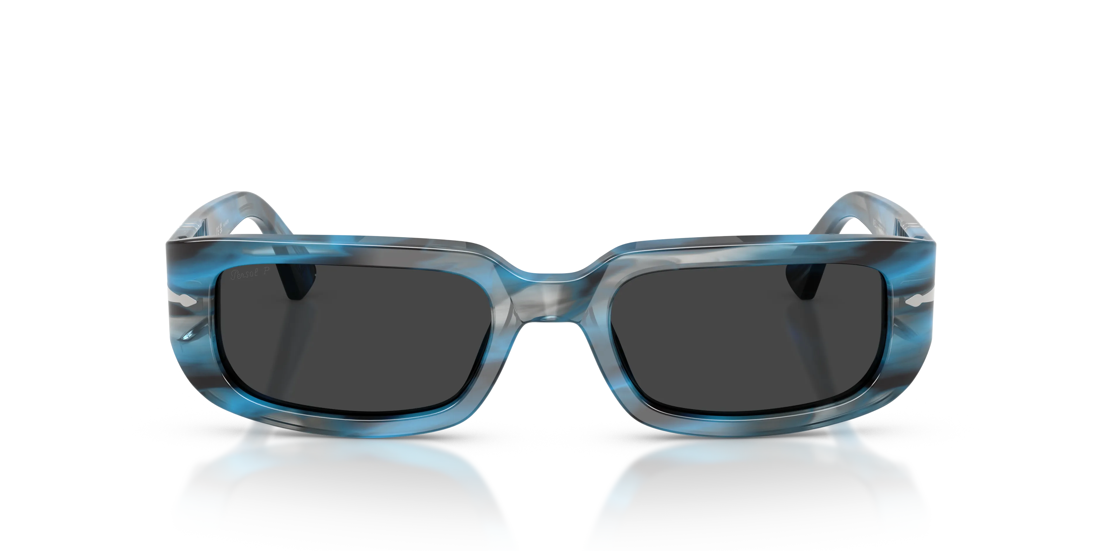 Persol PO3385S MEL 123448 Occhiali da sole Acetato Blu Grigio Pillow Polarizzata - immagine 3