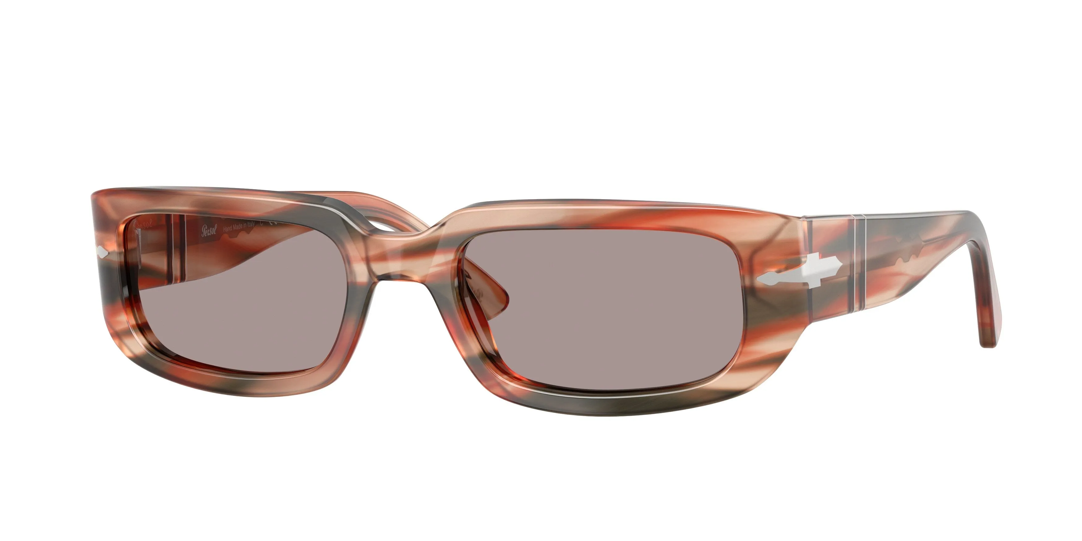 Persol PO3385S MEL 123353 Occhiali da sole Acetato Rosso Viola Pillow Normale - immagine 1