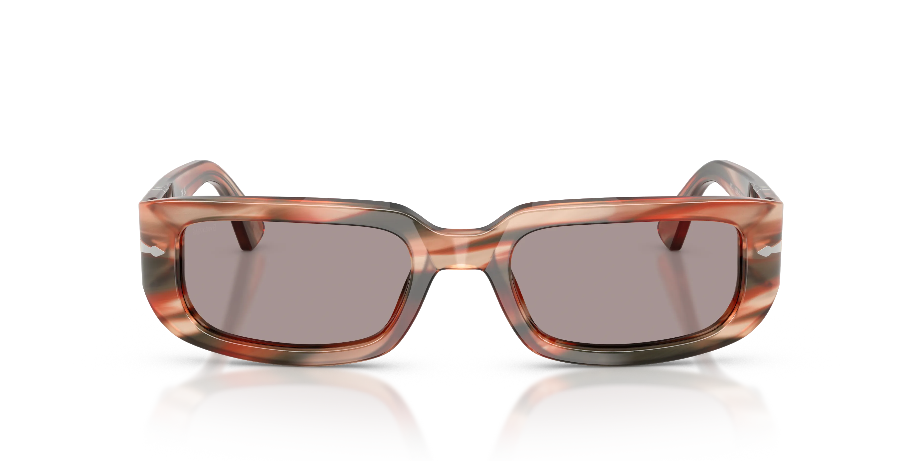 Persol PO3385S MEL 123353 Occhiali da sole Acetato Rosso Viola Pillow Normale - immagine 3
