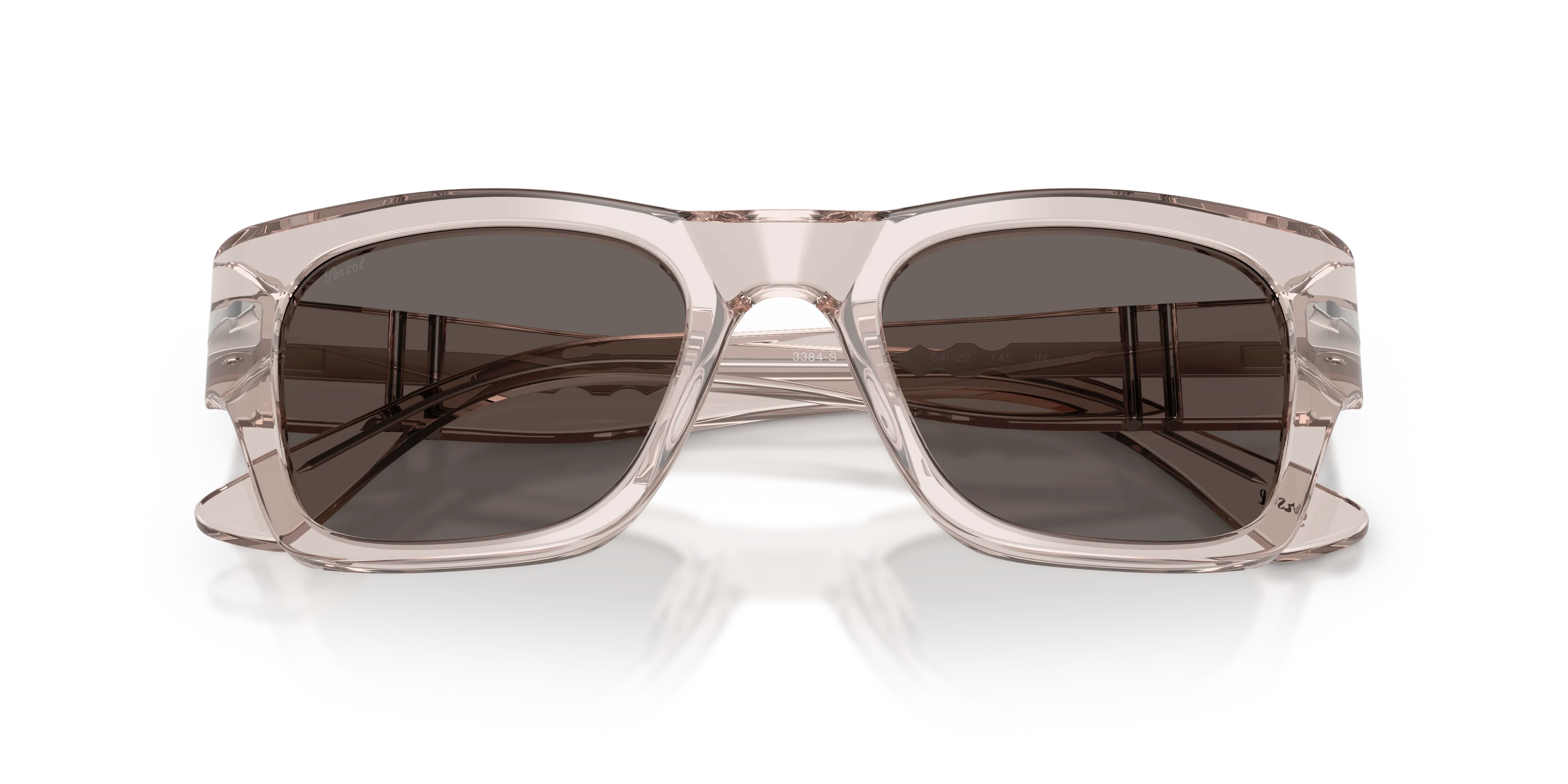 Persol PO3384S 1229B1 Occhiali da sole Acetato Grigio Grigio Squadrata Normale - immagine 2