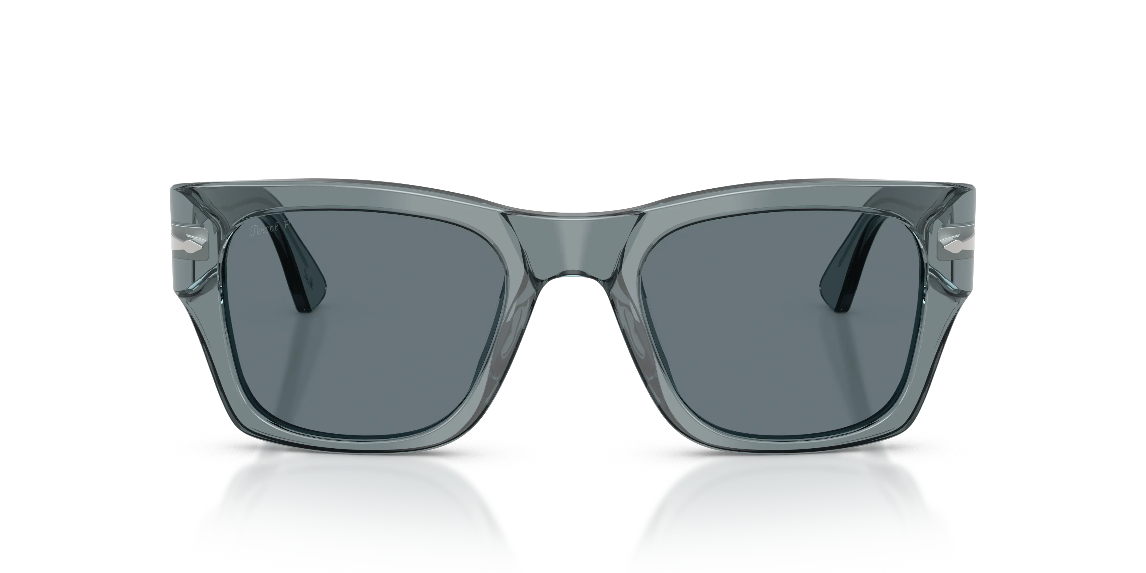Persol PO3384S 12273R Occhiali da sole Acetato Blu Blu Squadrata Polarizzata - immagine 3
