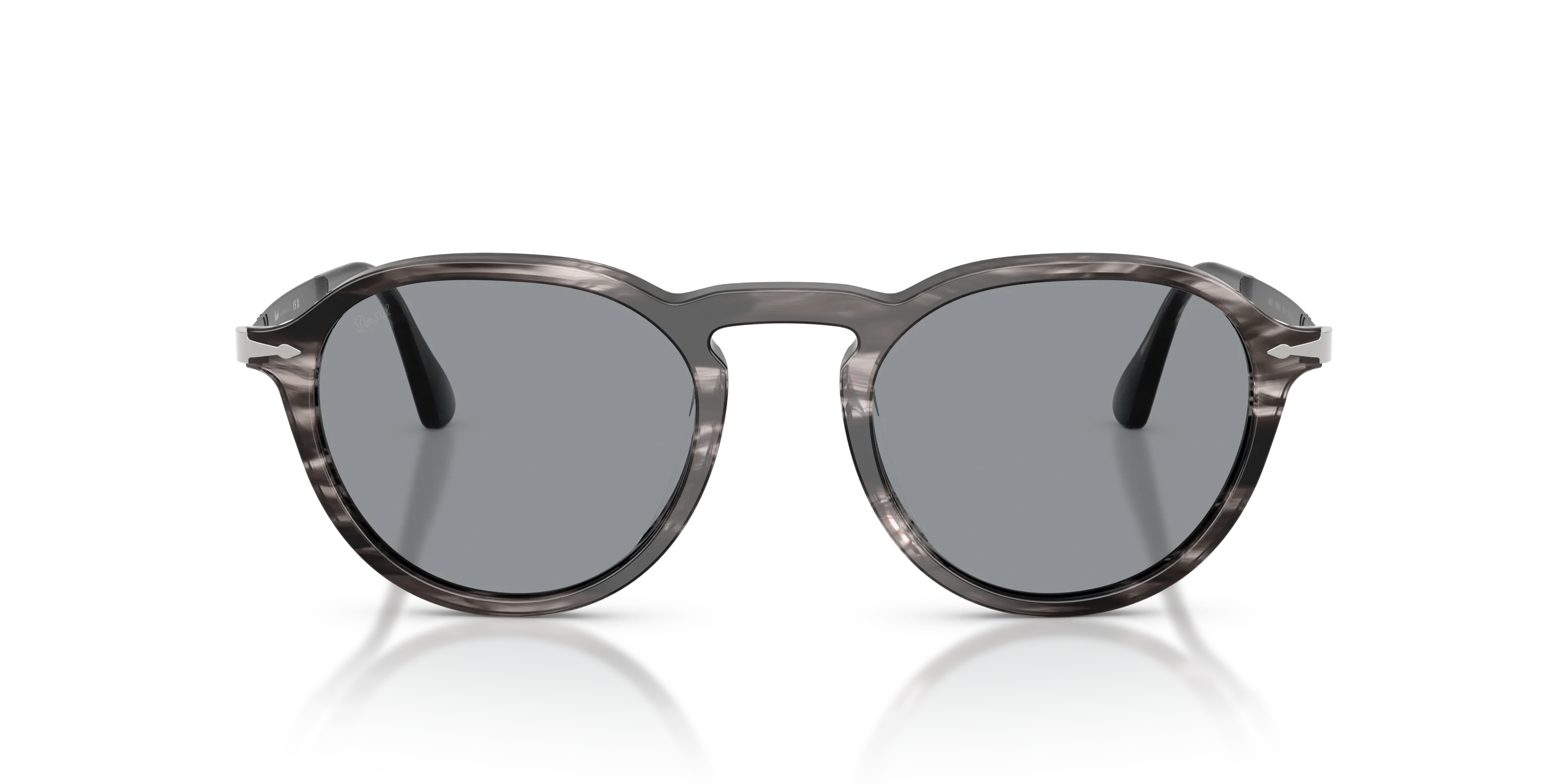 Persol PO3383S 1238R5 Occhiali da sole Acetato Grigio Blu Pantos Normale - immagine 3