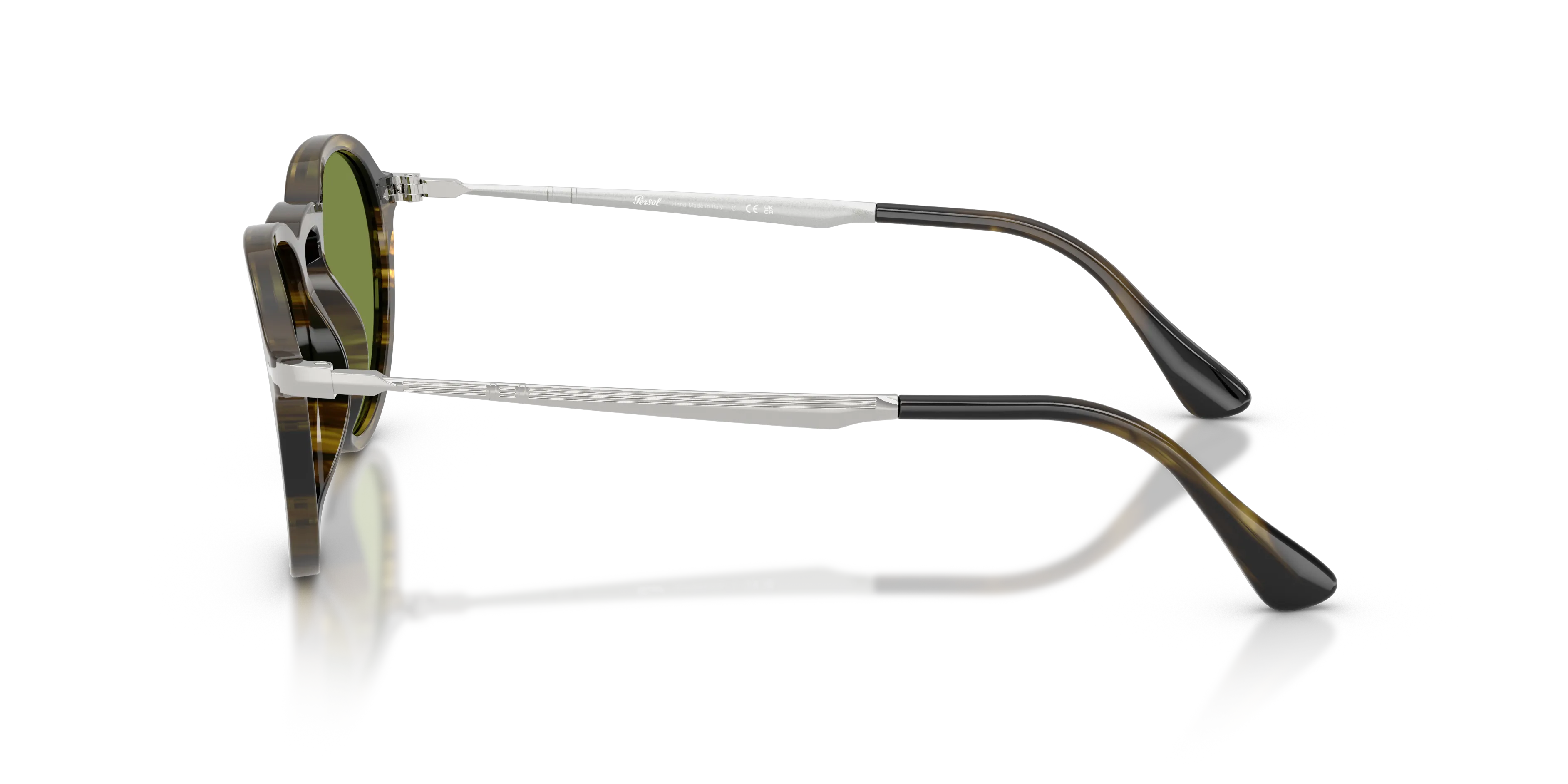 Persol PO3383S 12374E Occhiali da sole Acetato Verde Verde Pantos Normale - immagine 4