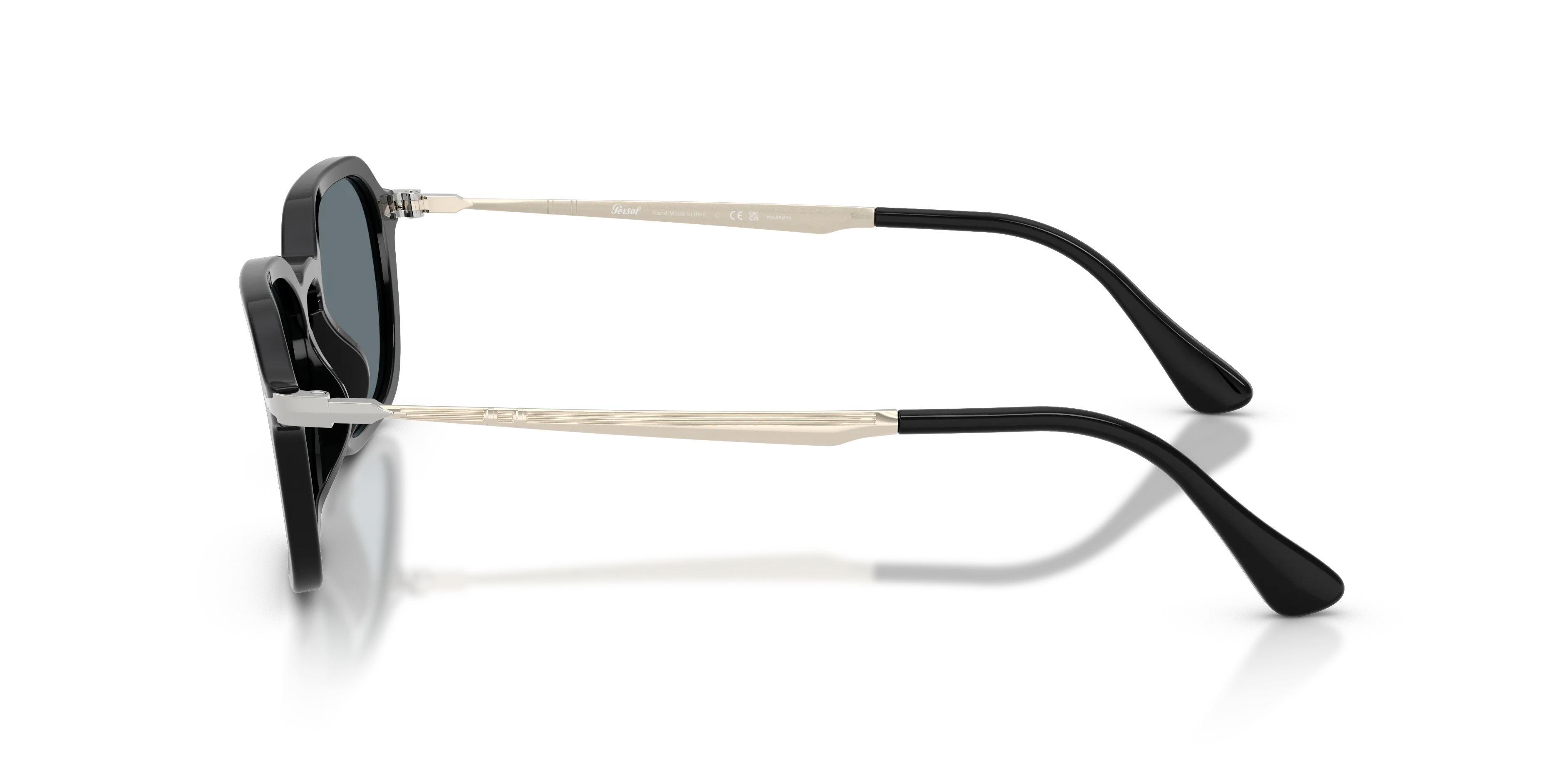Persol PO3381S 95/3R Occhiali da sole Acetato Nero Grigio Pantos Polarizzata - immagine 4