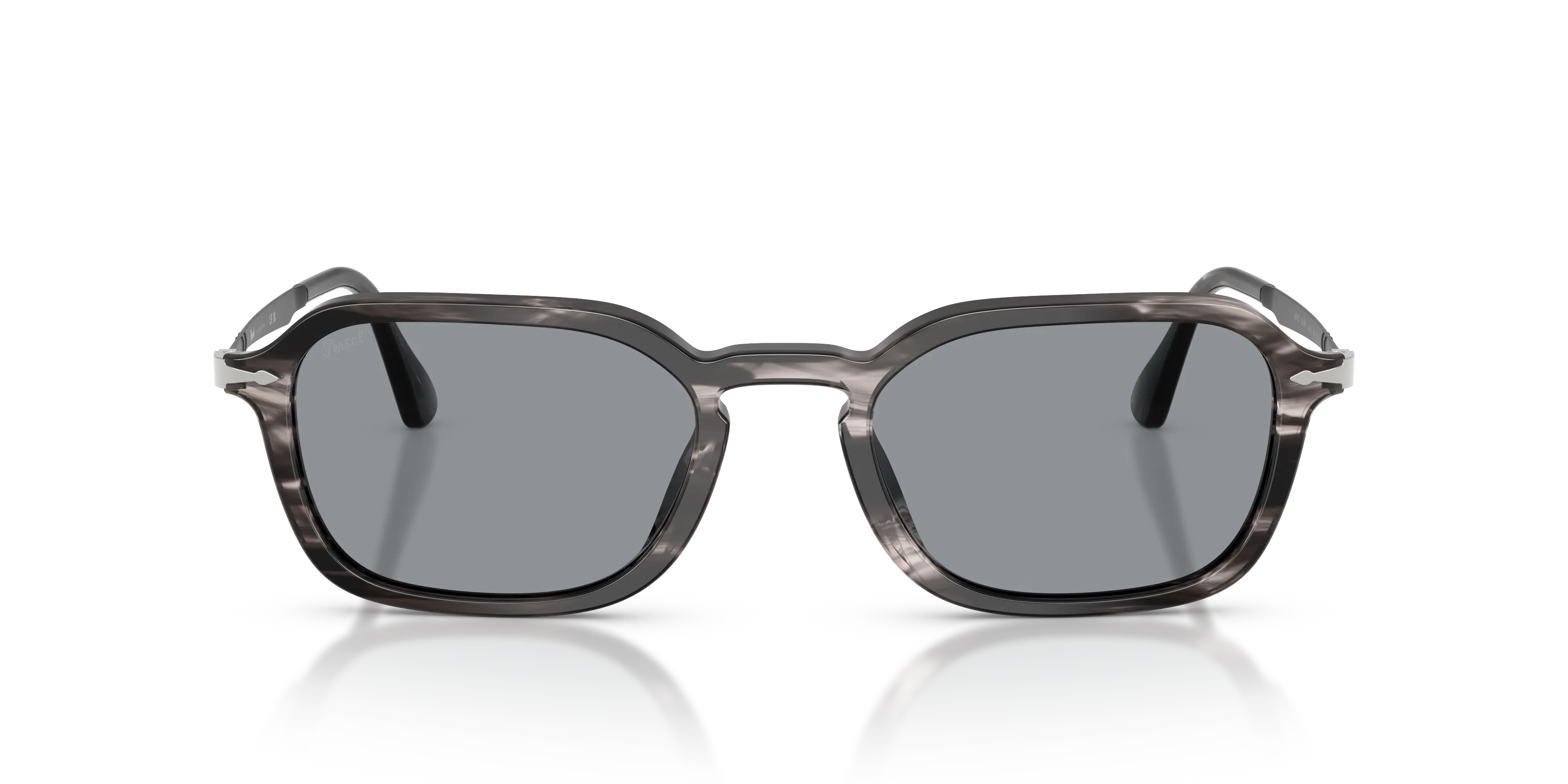 Persol PO3381S 1238R5 Occhiali da sole Acetato Grigio Blu Pantos Normale - immagine 3