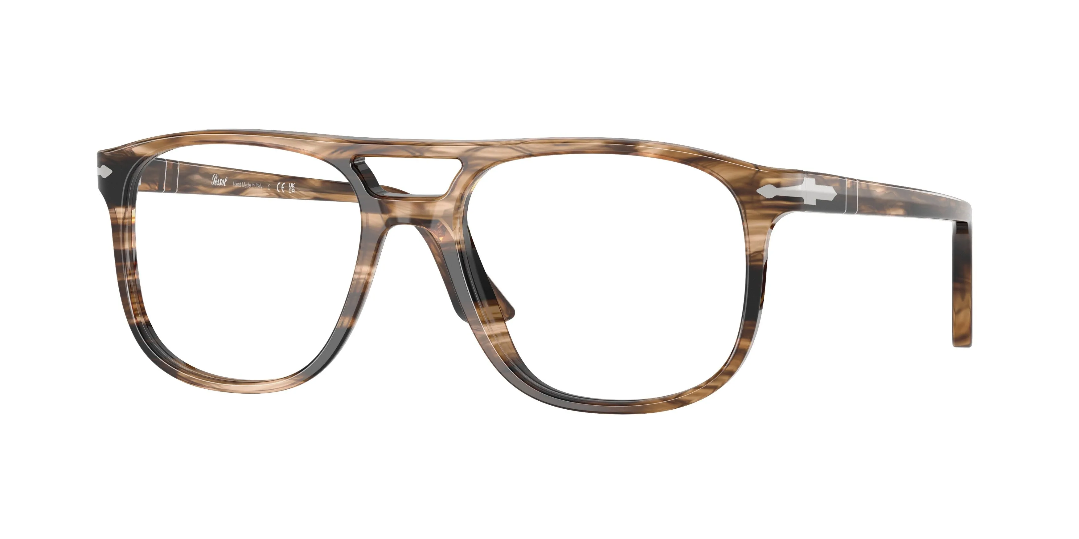 Persol PO3329V GRETA 1236 Montature da vista Acetato Marrone Pilot Normale - immagine 1