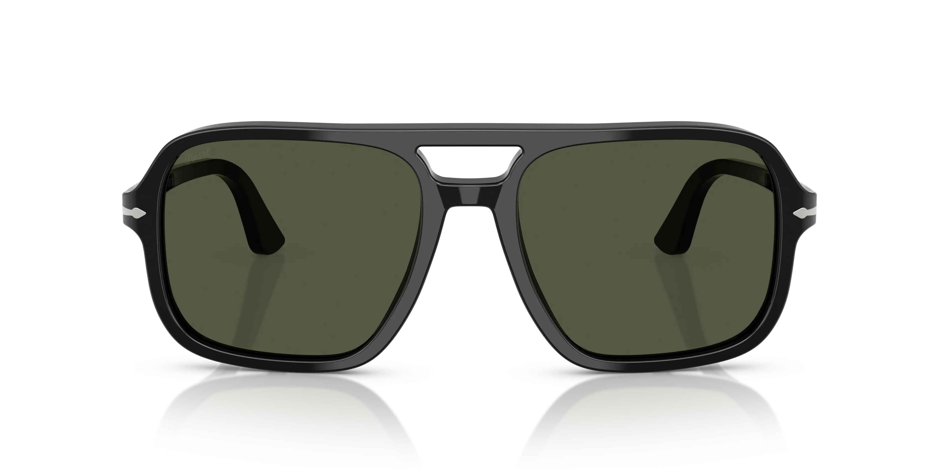 Persol PO3328S 95/31 Occhiali da sole Acetato Nero Verde Pilot Normale - immagine 3