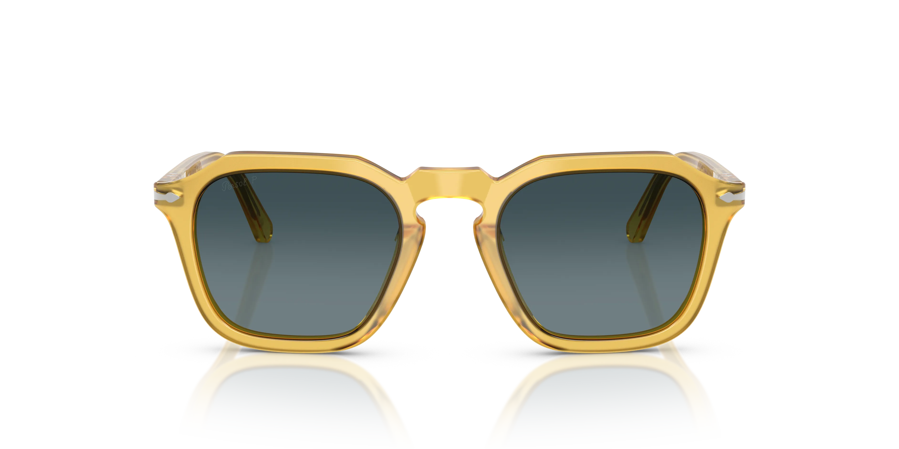 Persol PO3292S 204/S3 Occhiali da sole Acetato Giallo Squadrata Polarizzata - immagine 3
